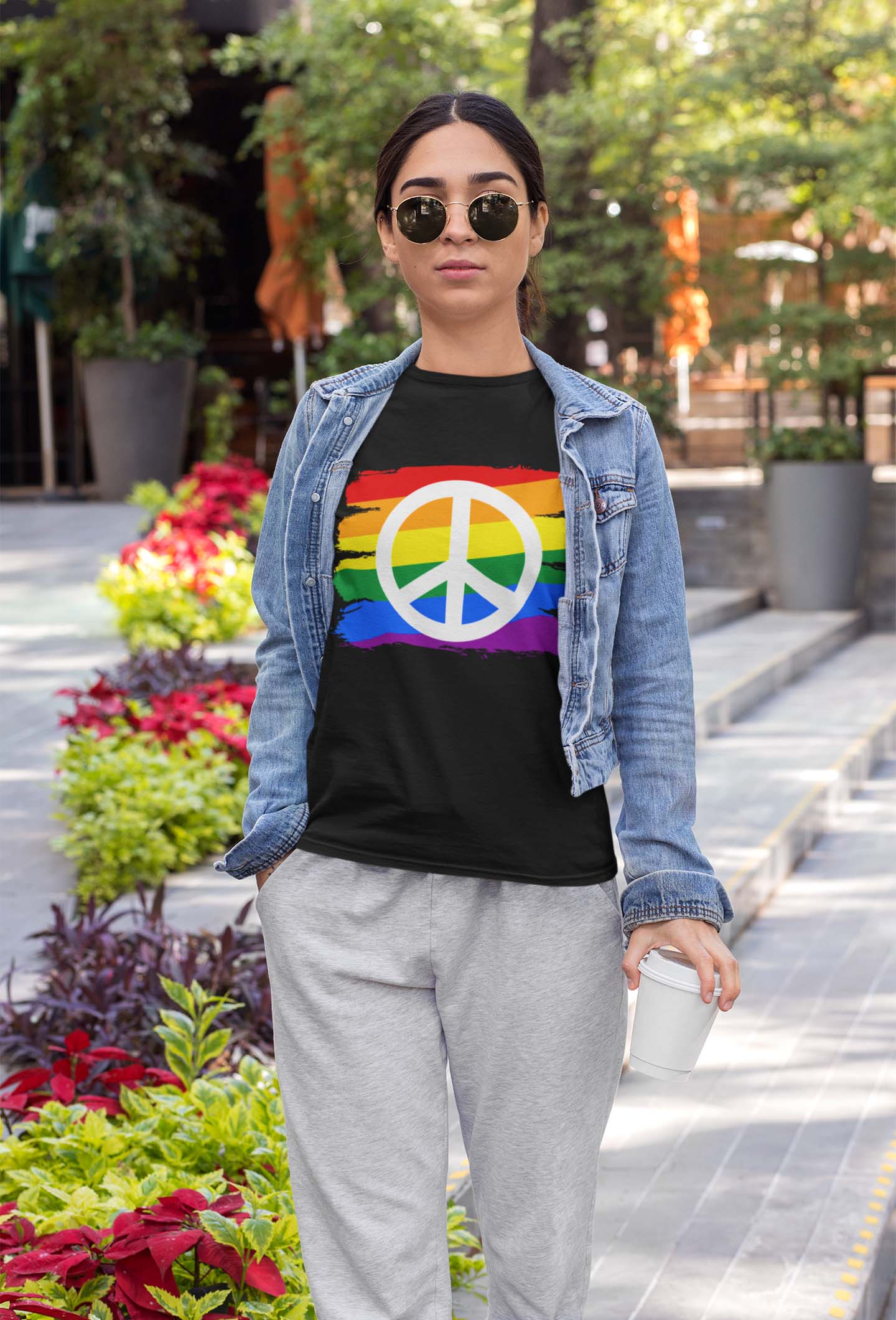 Peace Women Cotton T-shirt