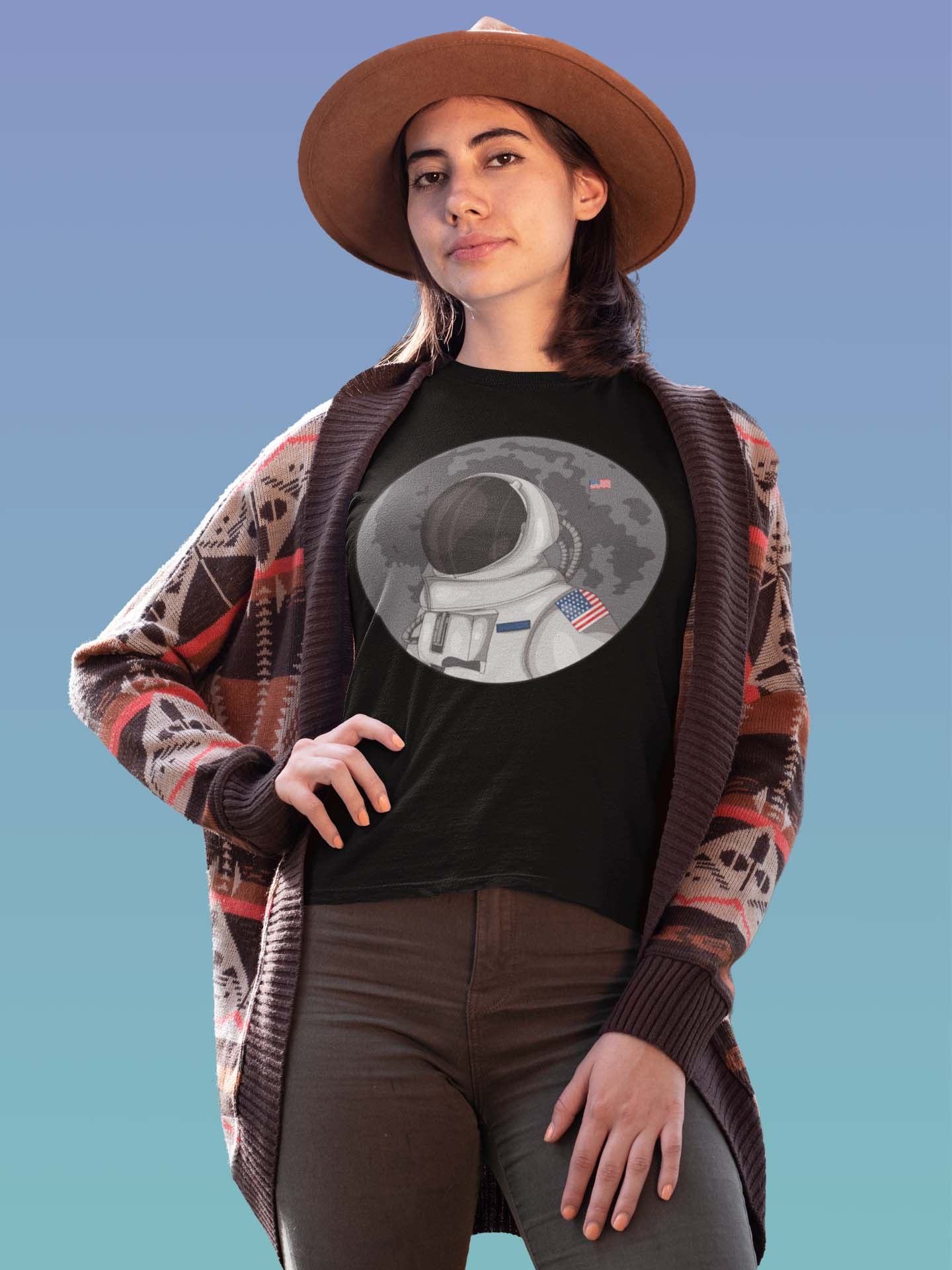 Astronaut Women's Cotton T-Shirt