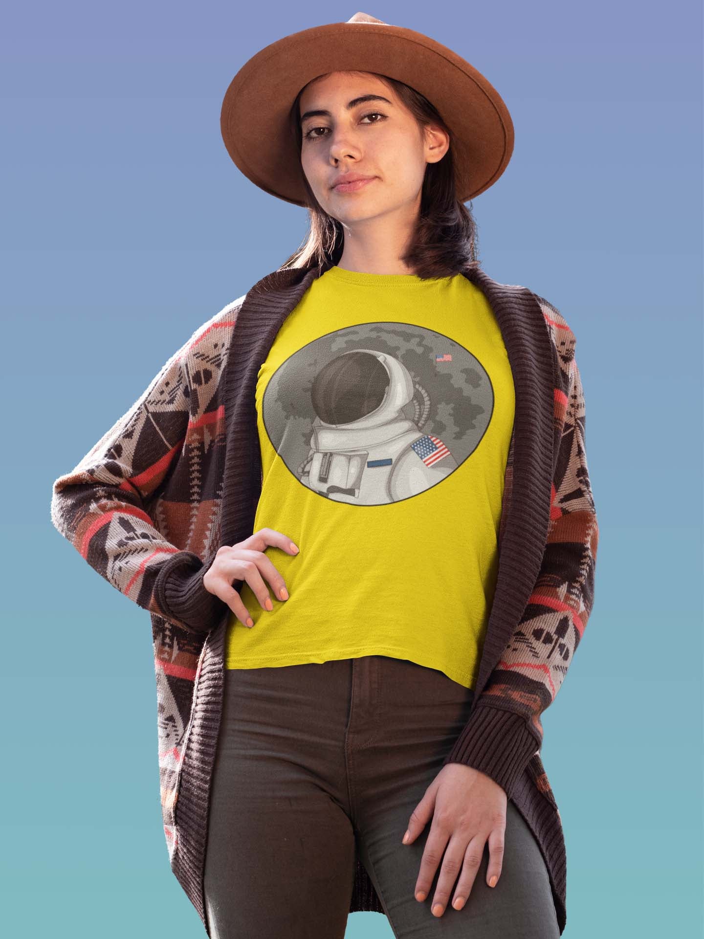 Astronaut Women's Cotton T-Shirt
