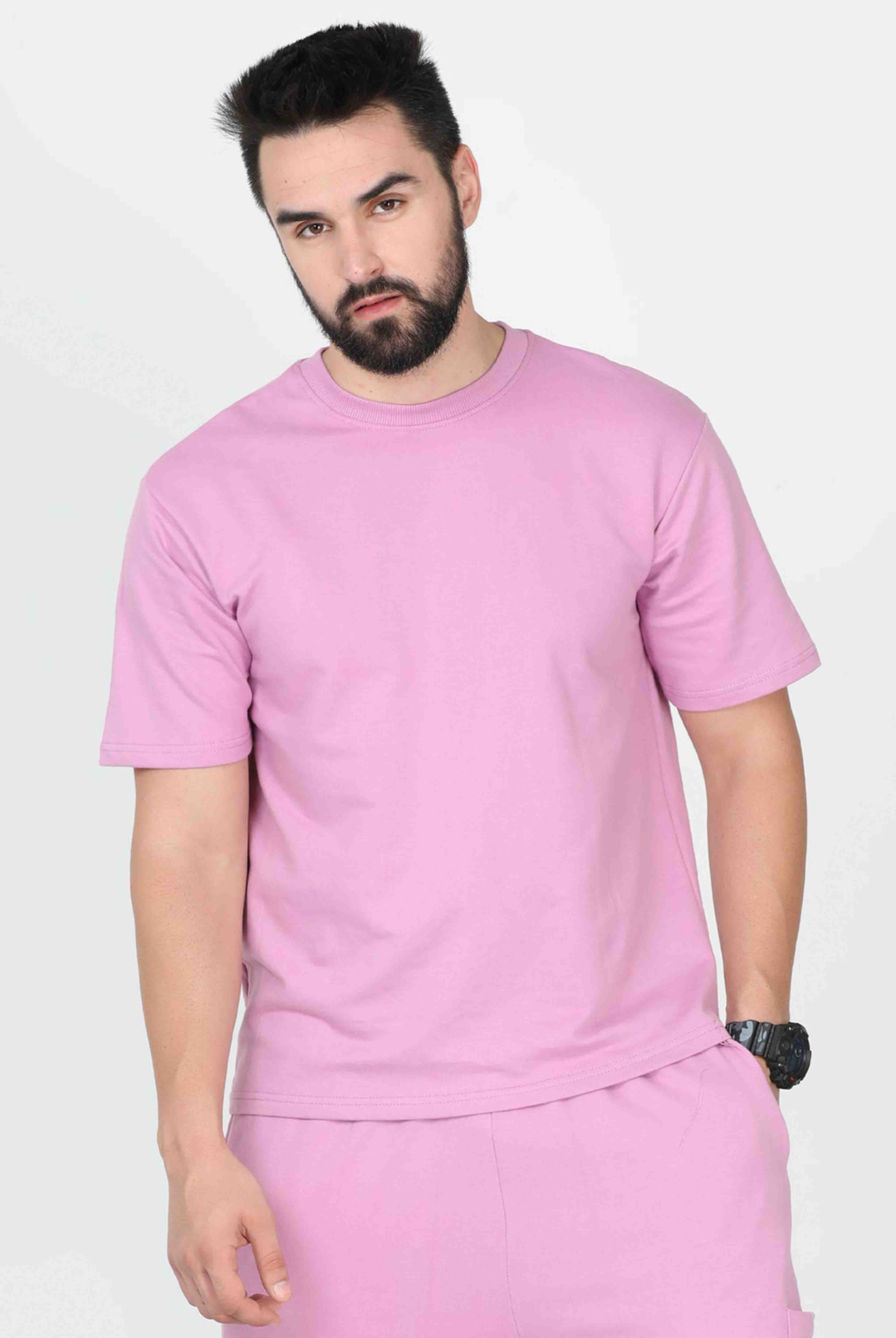 Men's Lavender Oversized T-Shirt