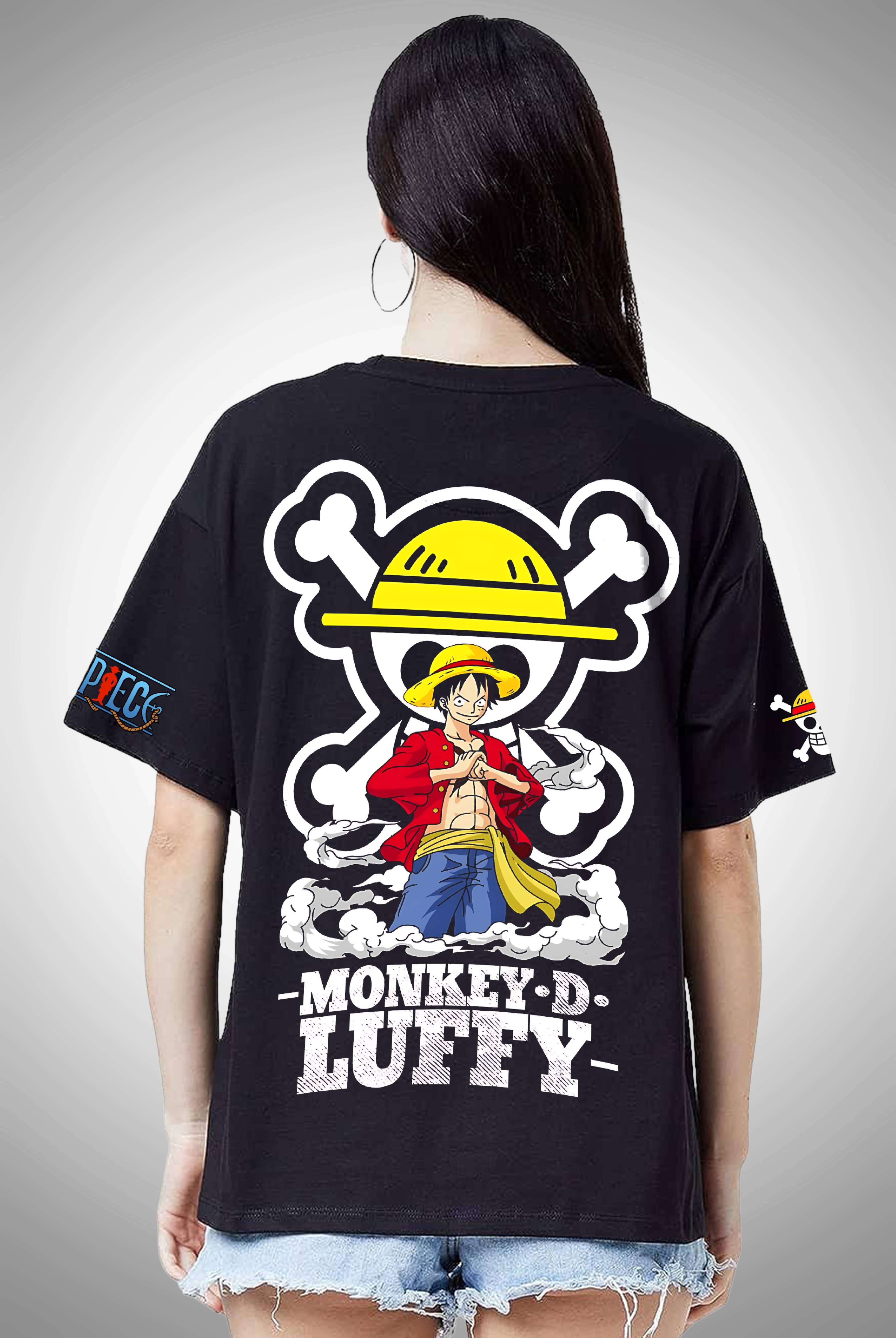 Monkey D Luffy 3 Women's Oversized Anime T-Shirt