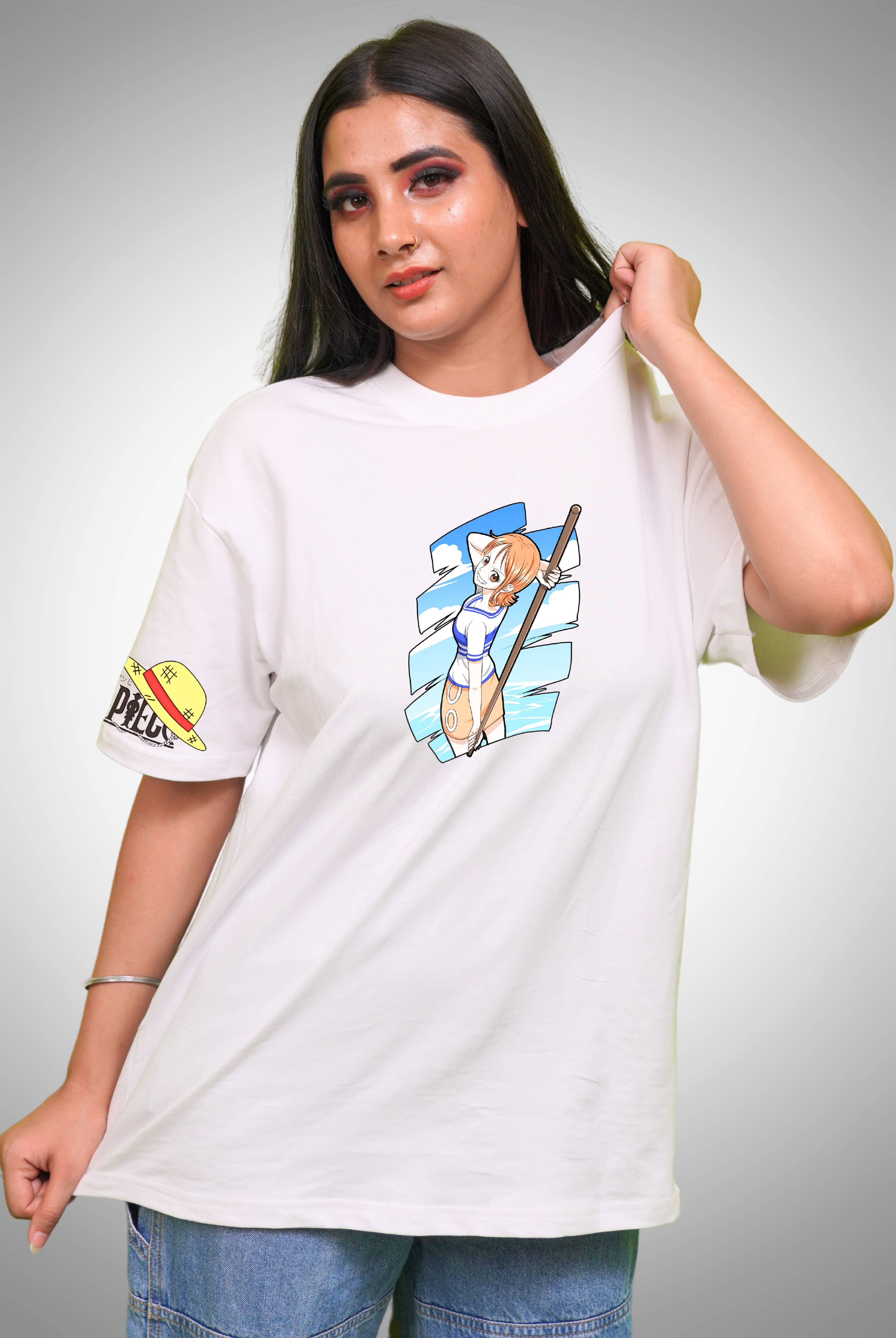 One Piece Women's Oversized Anime T-Shirt