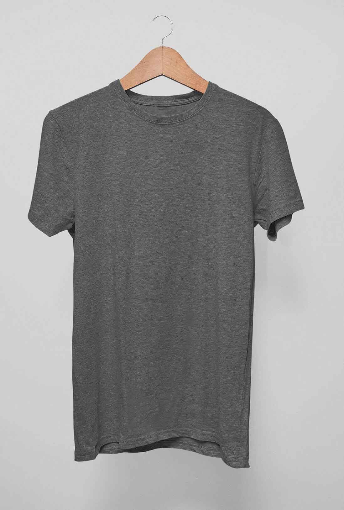 Men's Peppercorn Grey Cotton T-Shirt