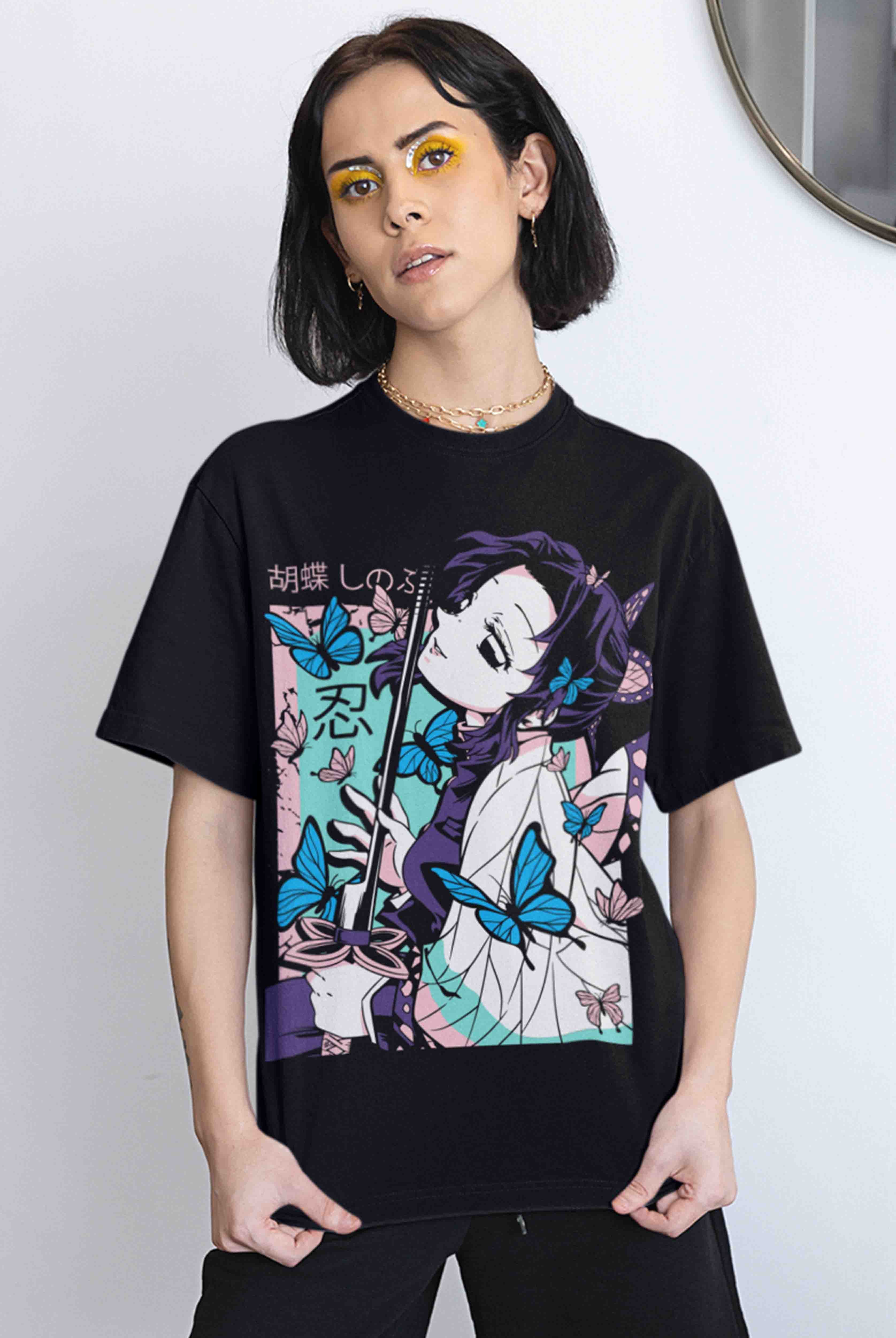 Shinobu Women's Oversized Anime T-Shirt
