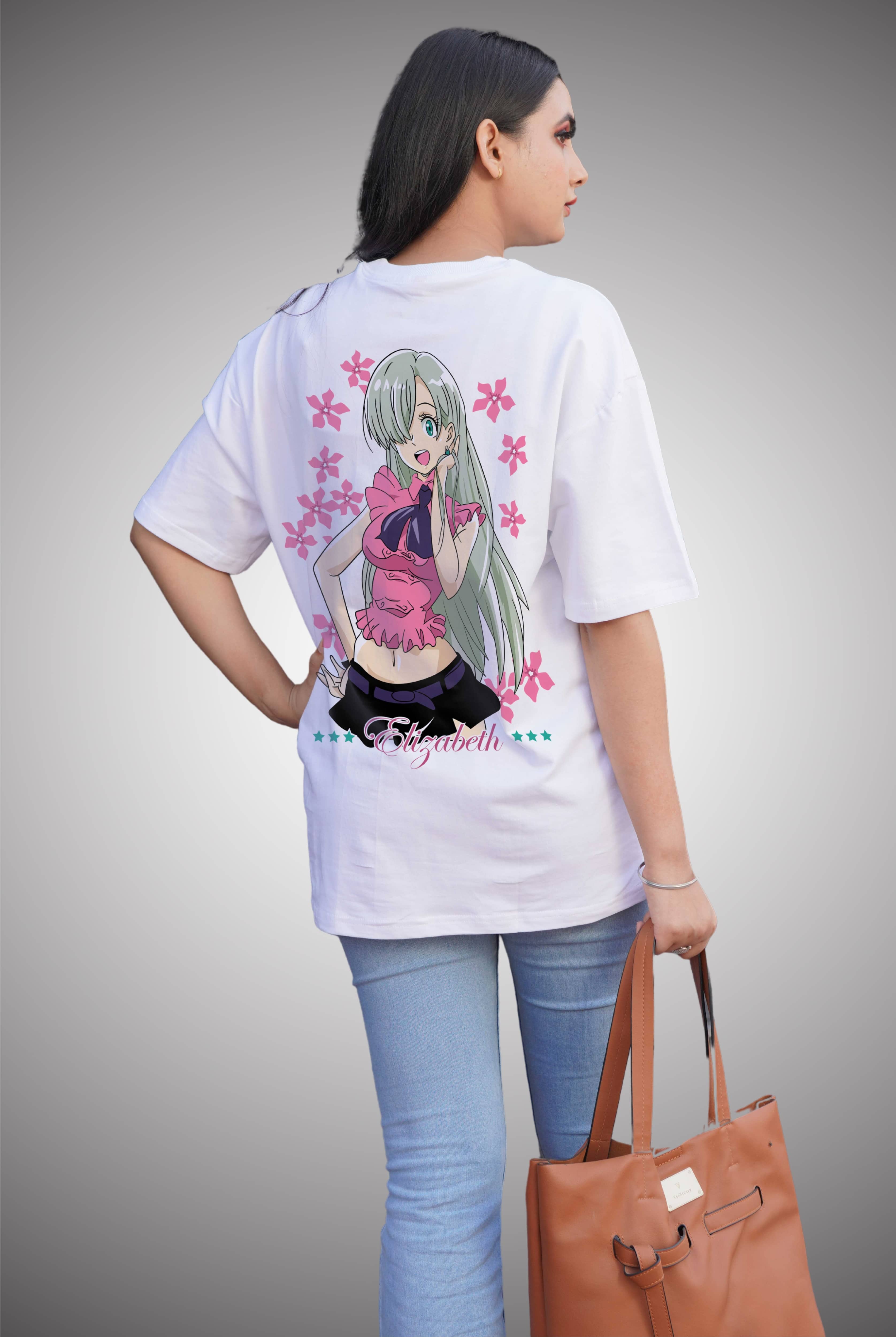 Elizabeth Women's Oversized Anime T-Shirt