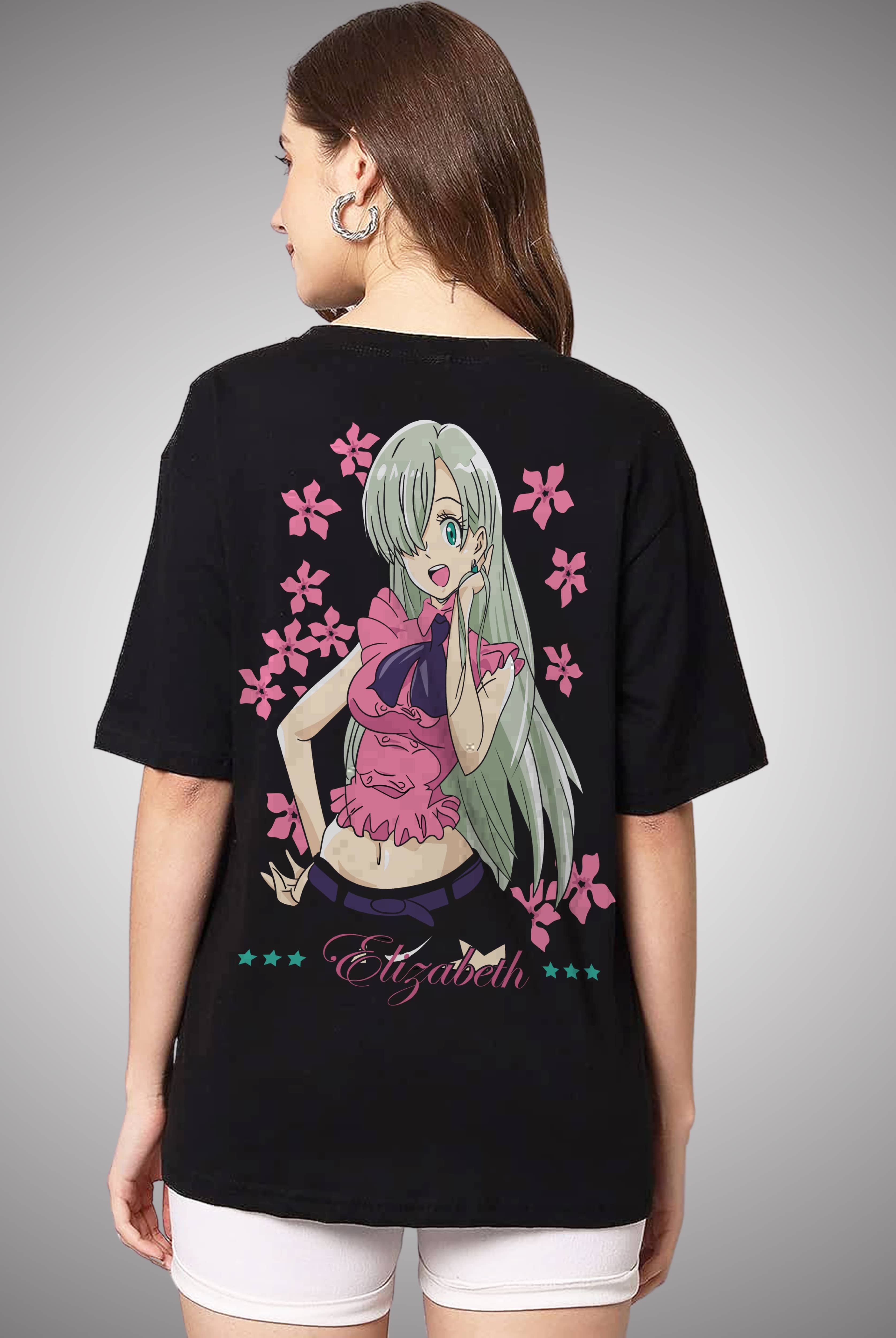 Elizabeth Women's Oversized Anime T-Shirt