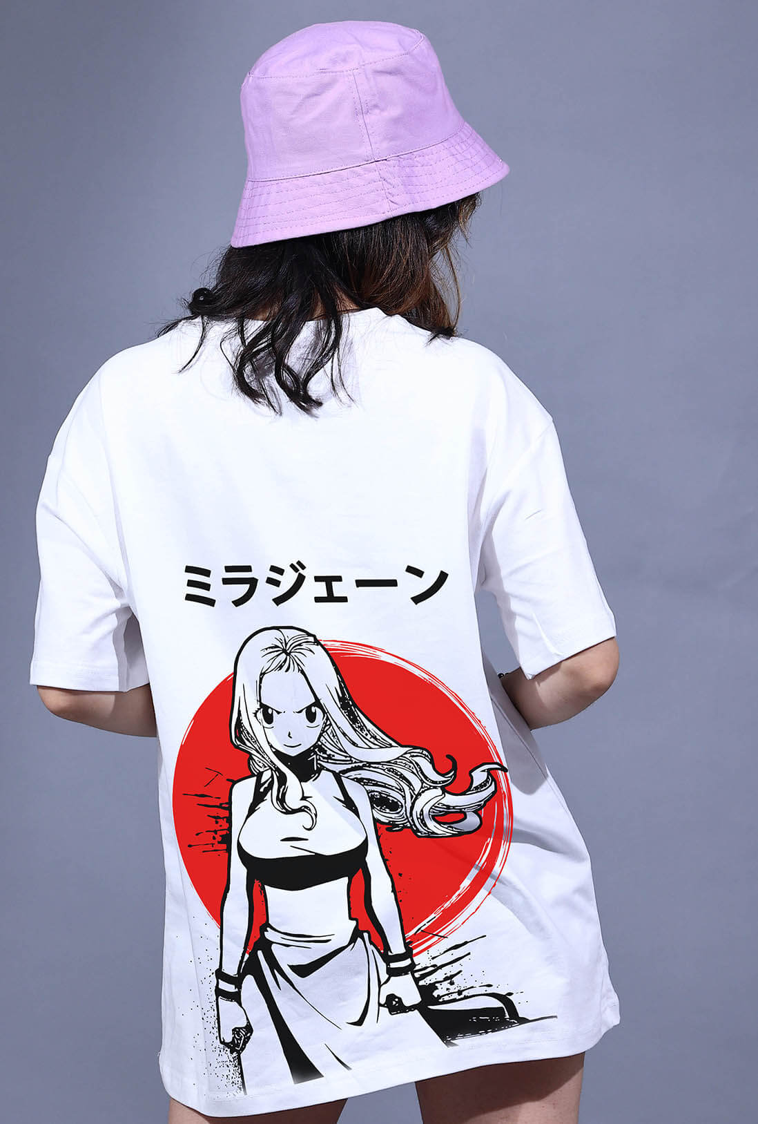 Mirajane Women's Oversized Anime T-Shirt