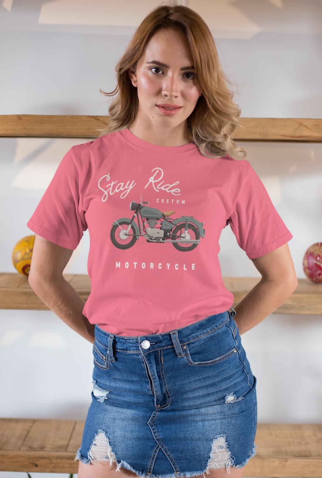 Stay Ride Women's Cotton T-Shirts