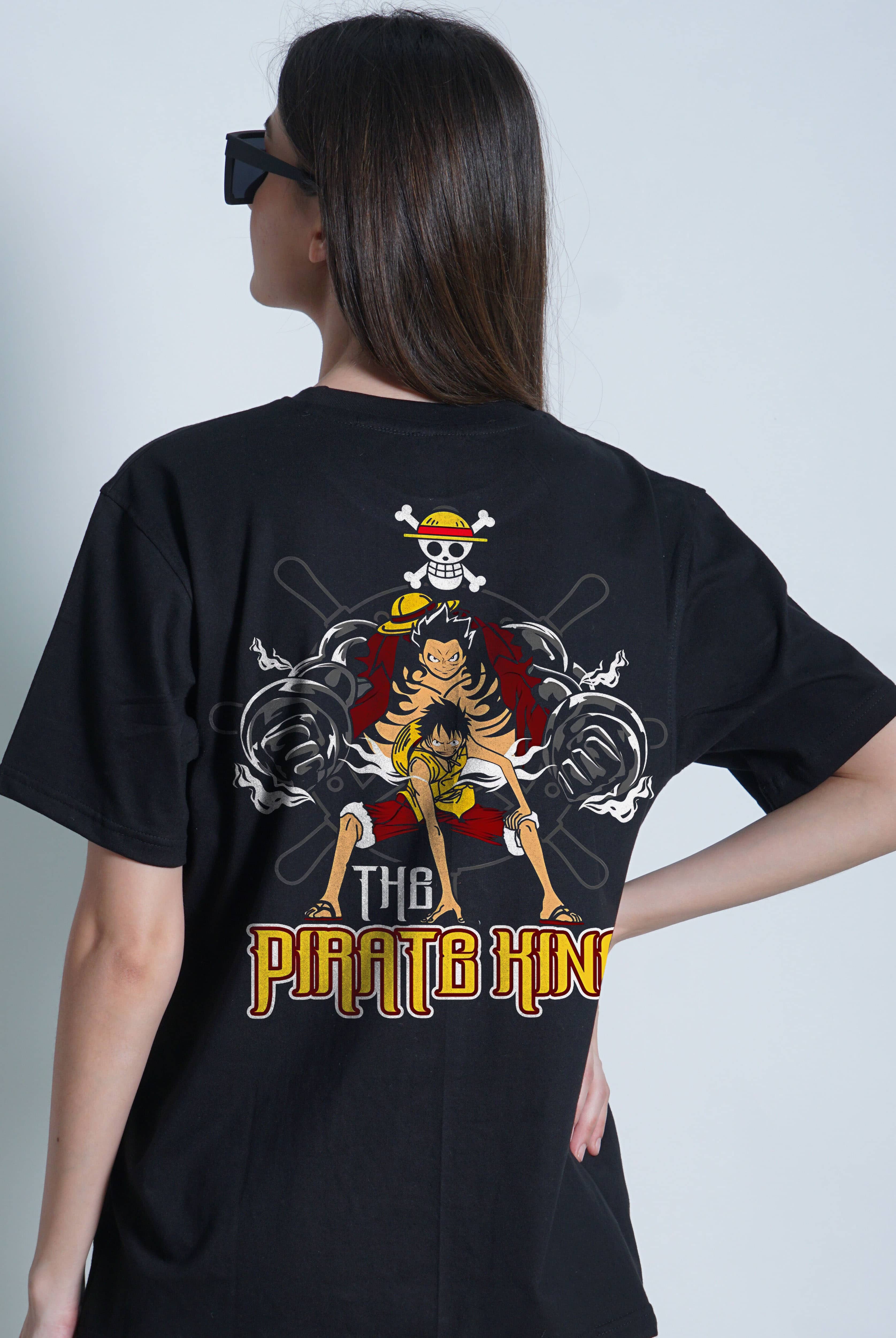 The Pirate King Women's Oversized Anime T-Shirt