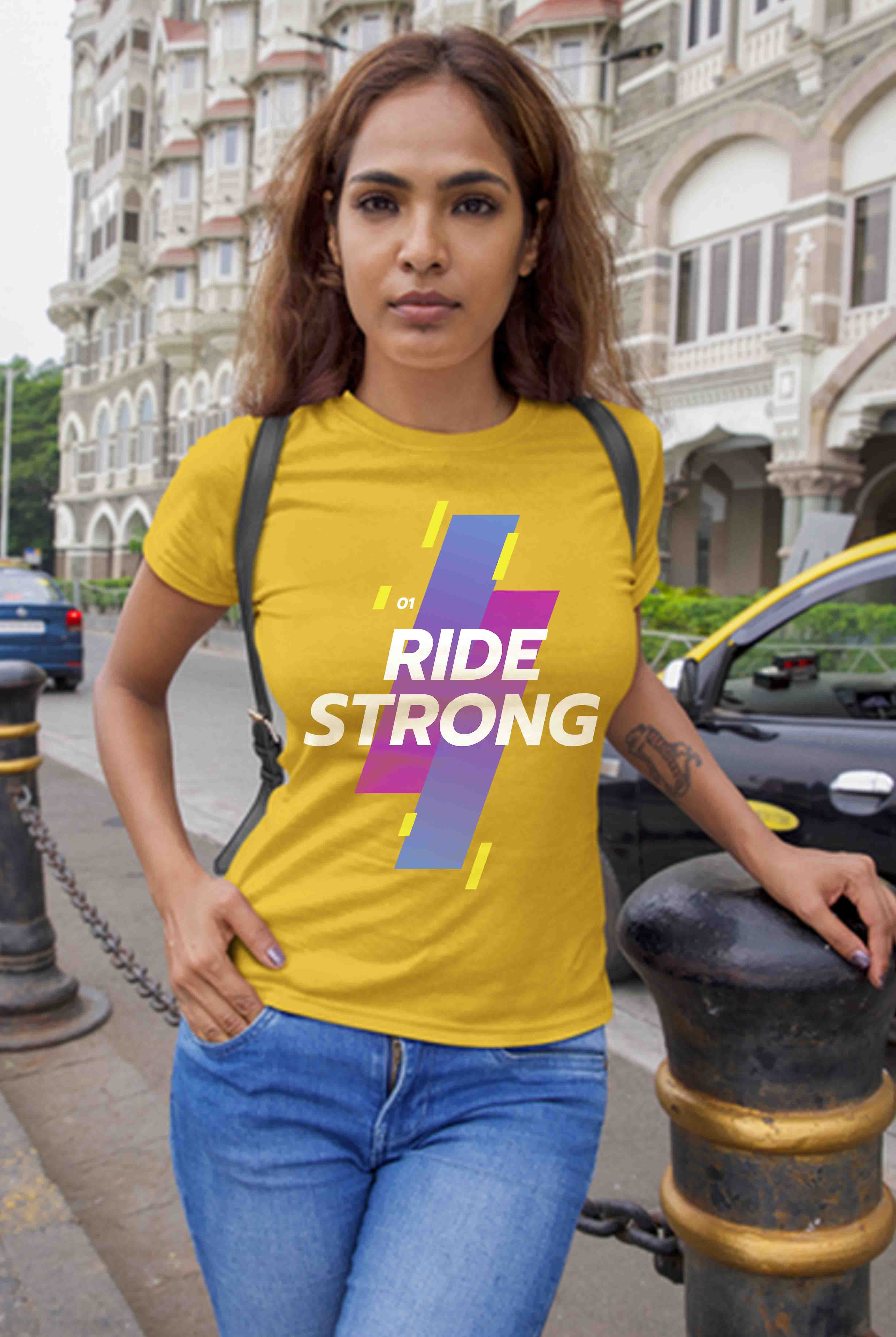 Ride Strong Women's Cotton T-Shirt