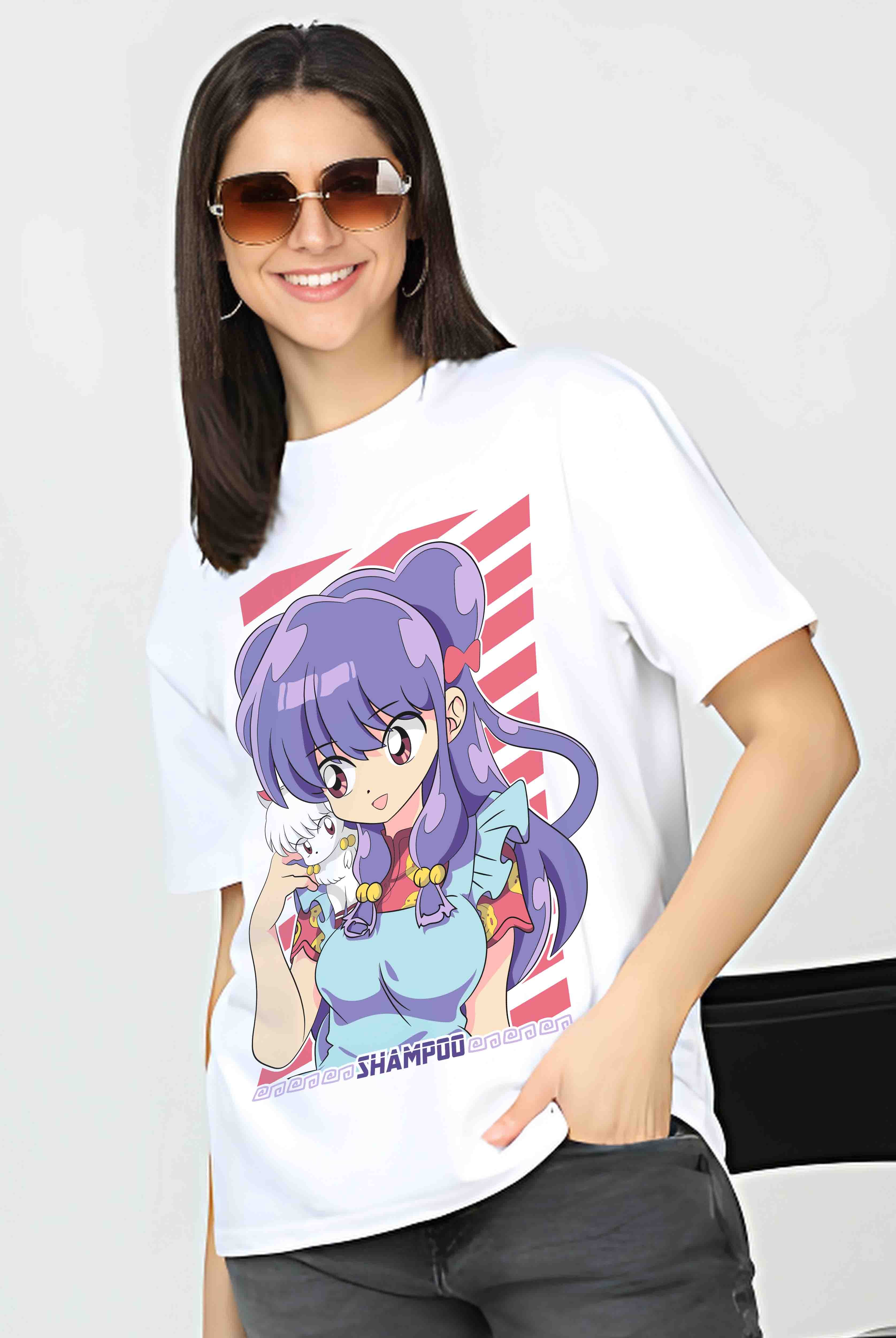 Shampoo Ranma Women's Oversized Anime T-Shirt