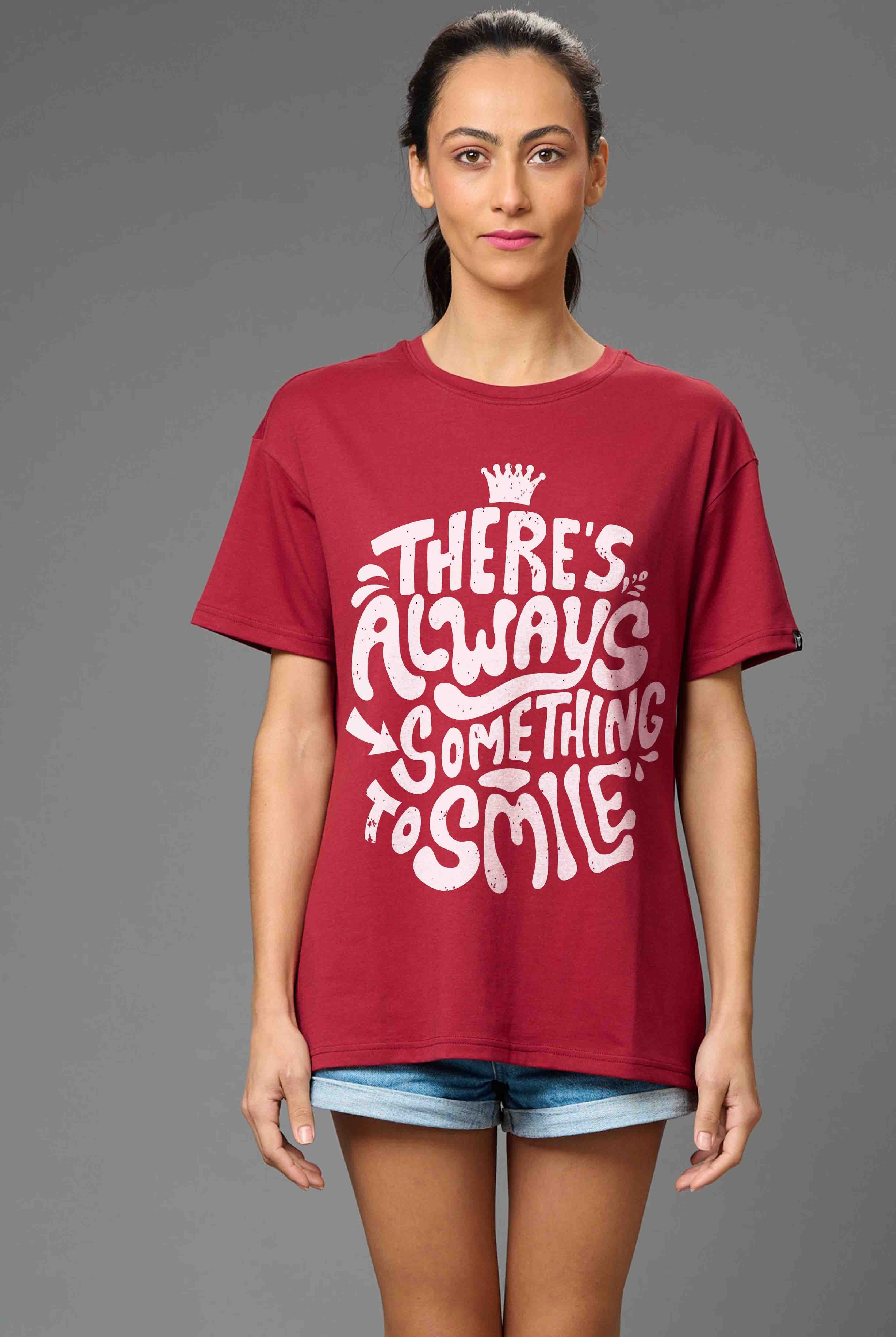 There Is Always Women's Maroon Oversized T-Shirt