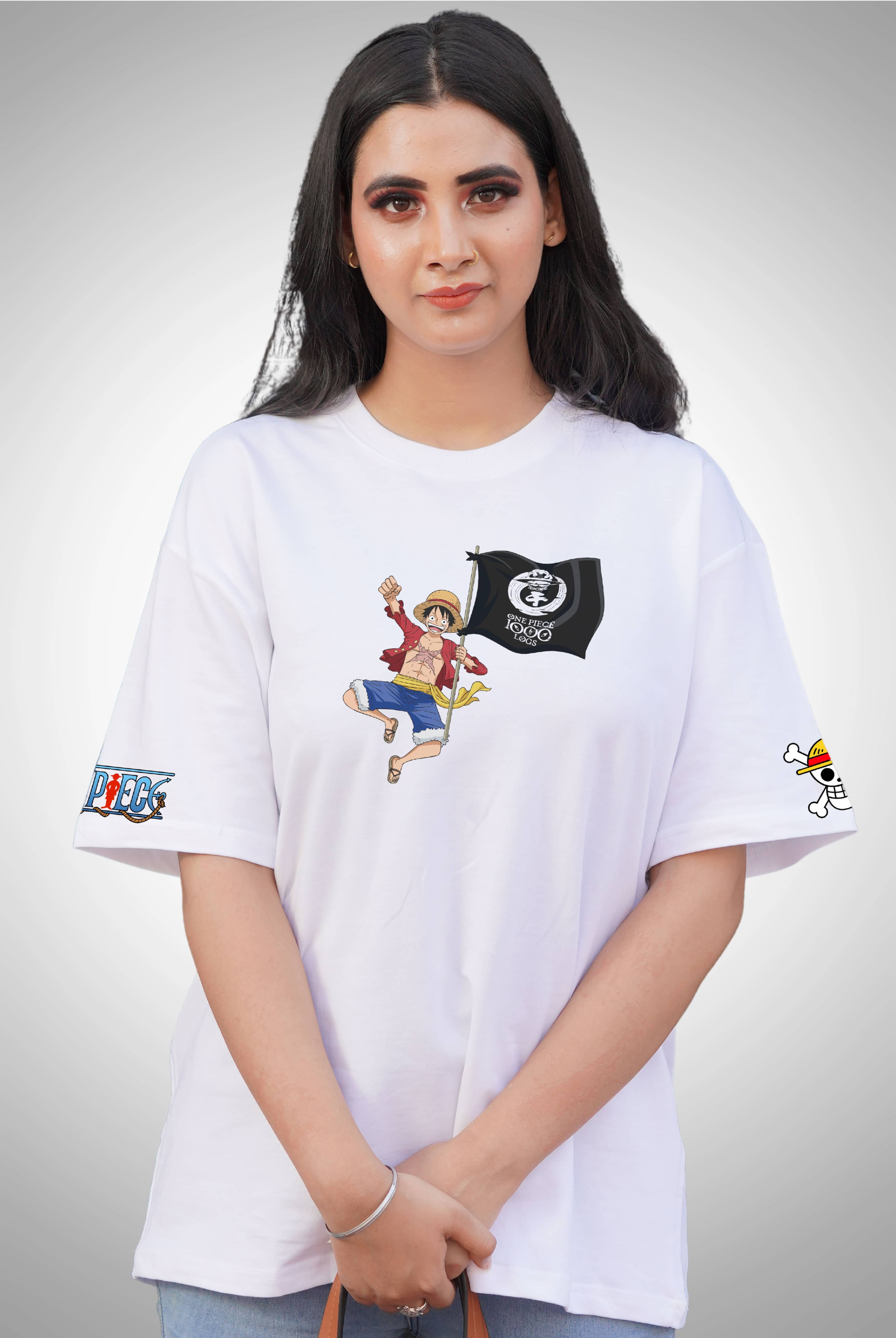 Monkey D Luffy 2 Women's Oversized Anime T-Shirt