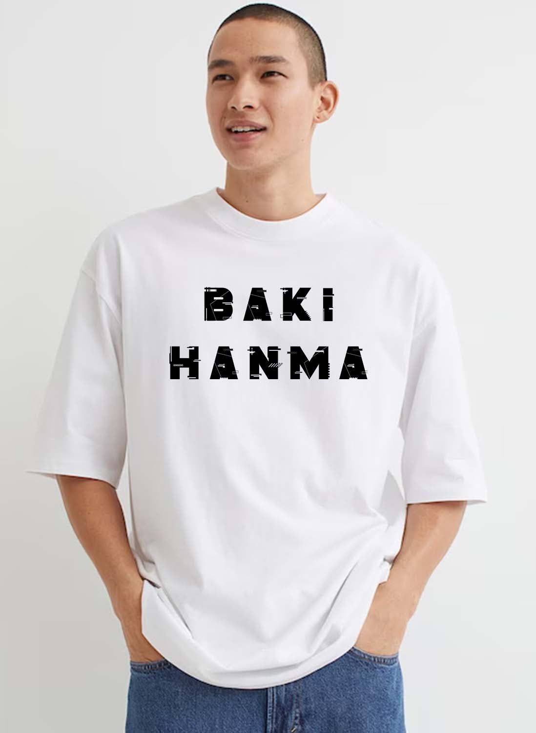 Baki Hanma Men's Oversized Anime T-Shirt
