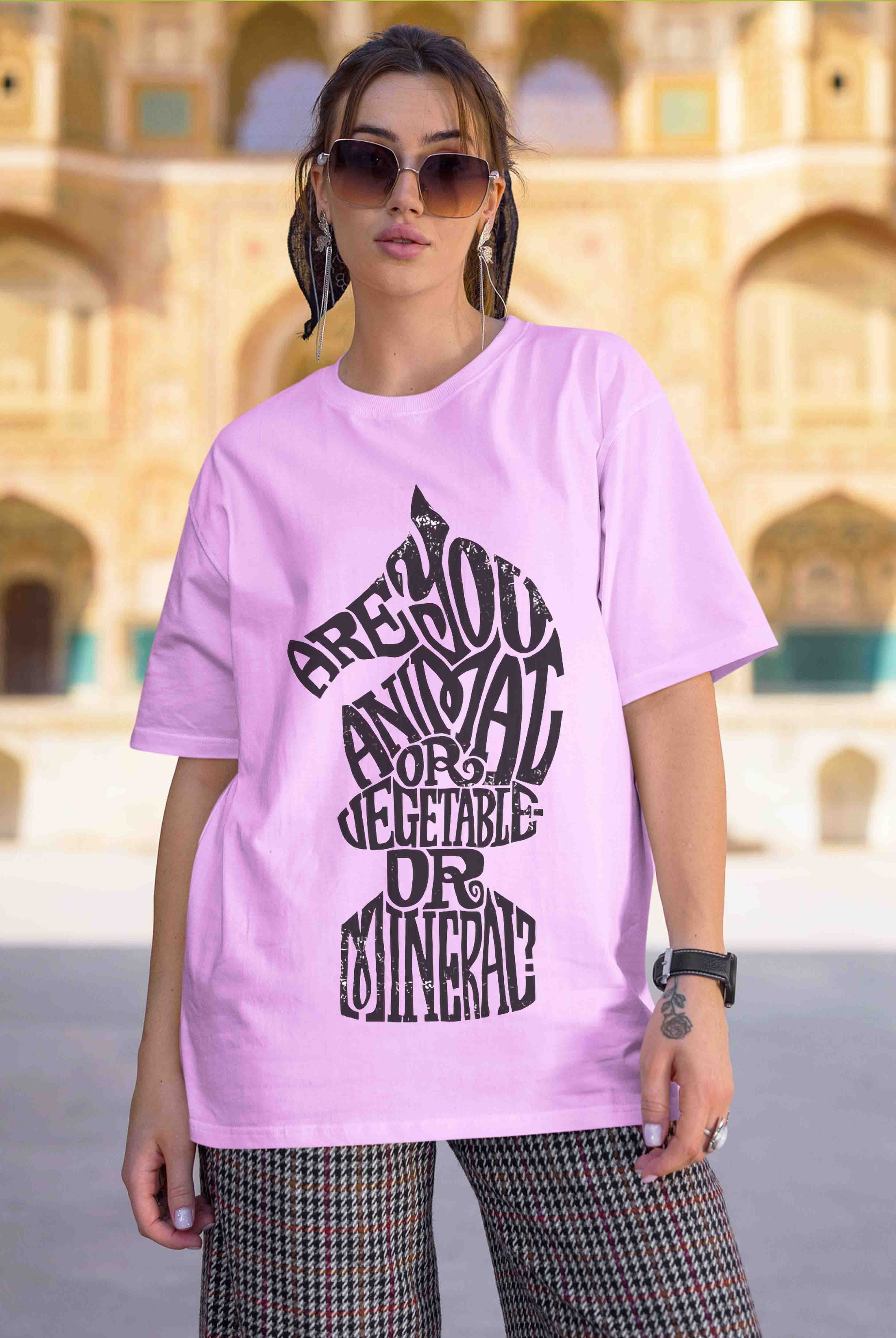 Are You Women's Lavender Oversized T-Shirt