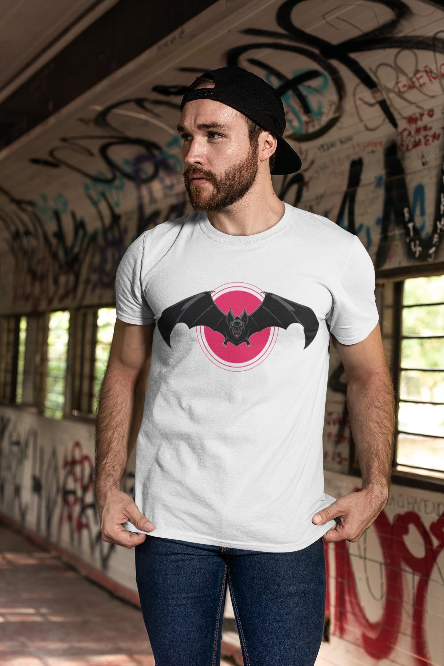 Flying Bat Men's Cotton T-Shirt