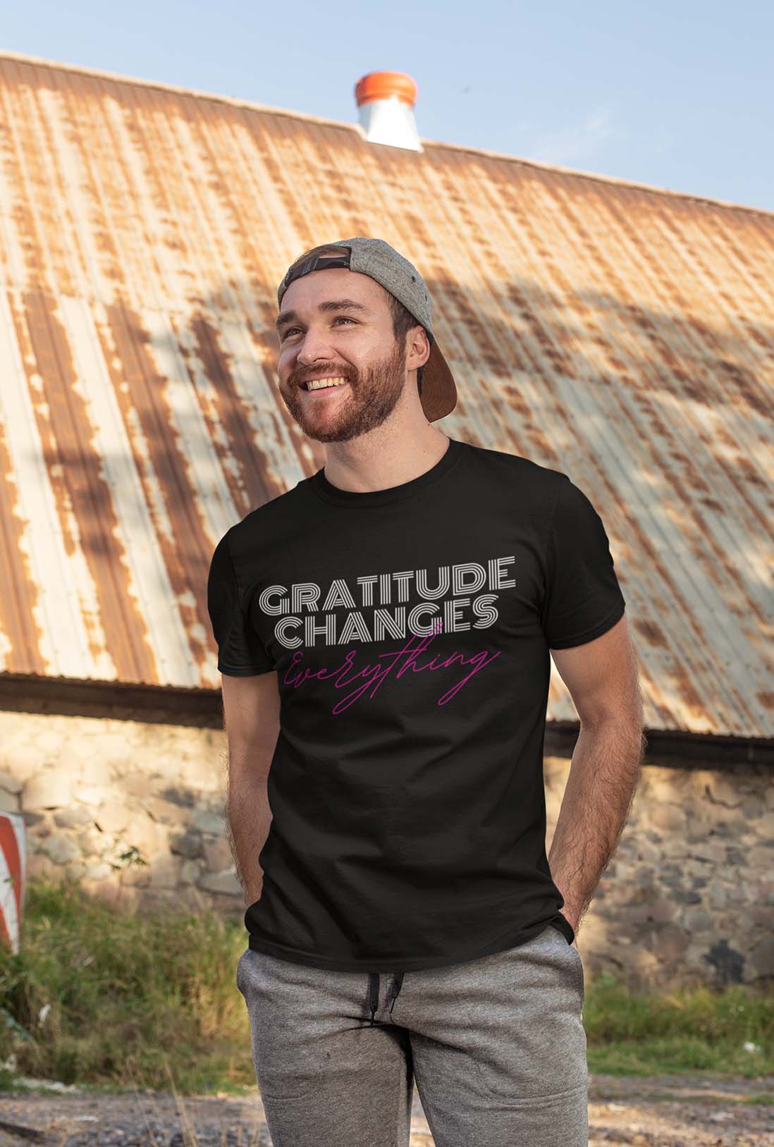 Gratitude Changes Men's Cotton T-shirt