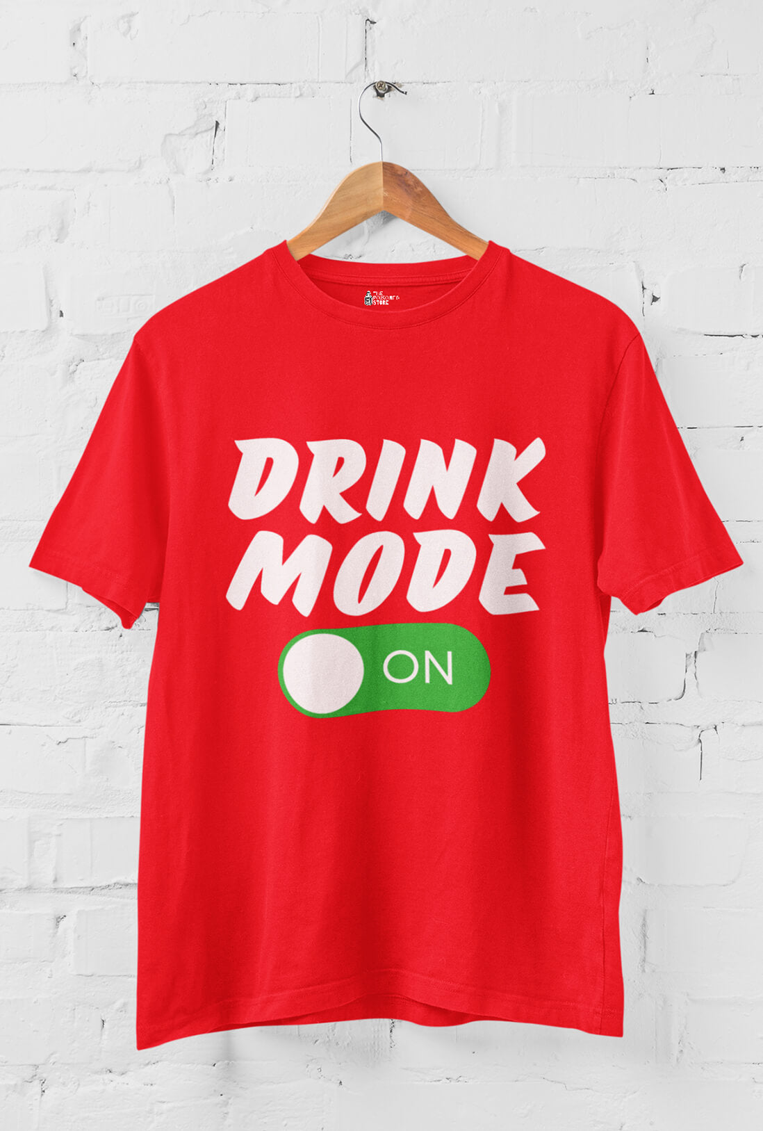 Drink Mode On Men's Printed T-Shirt