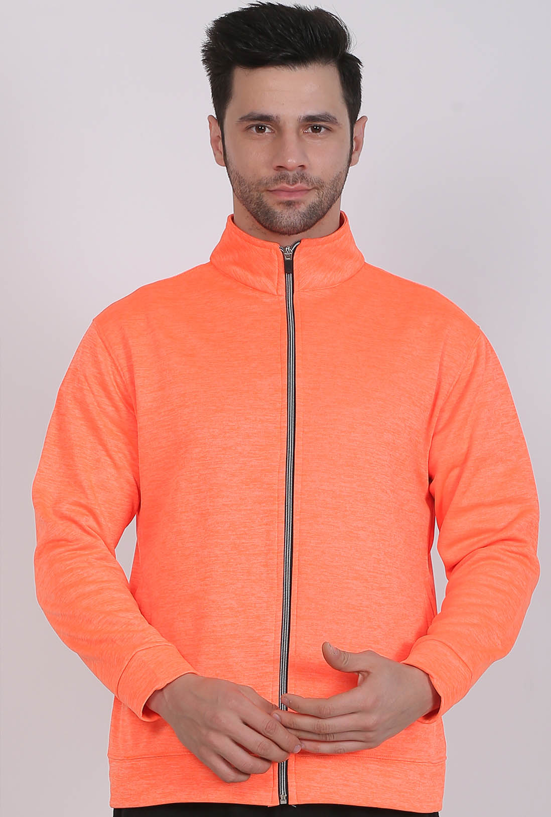 Sports Wear Men's Orange Zipper