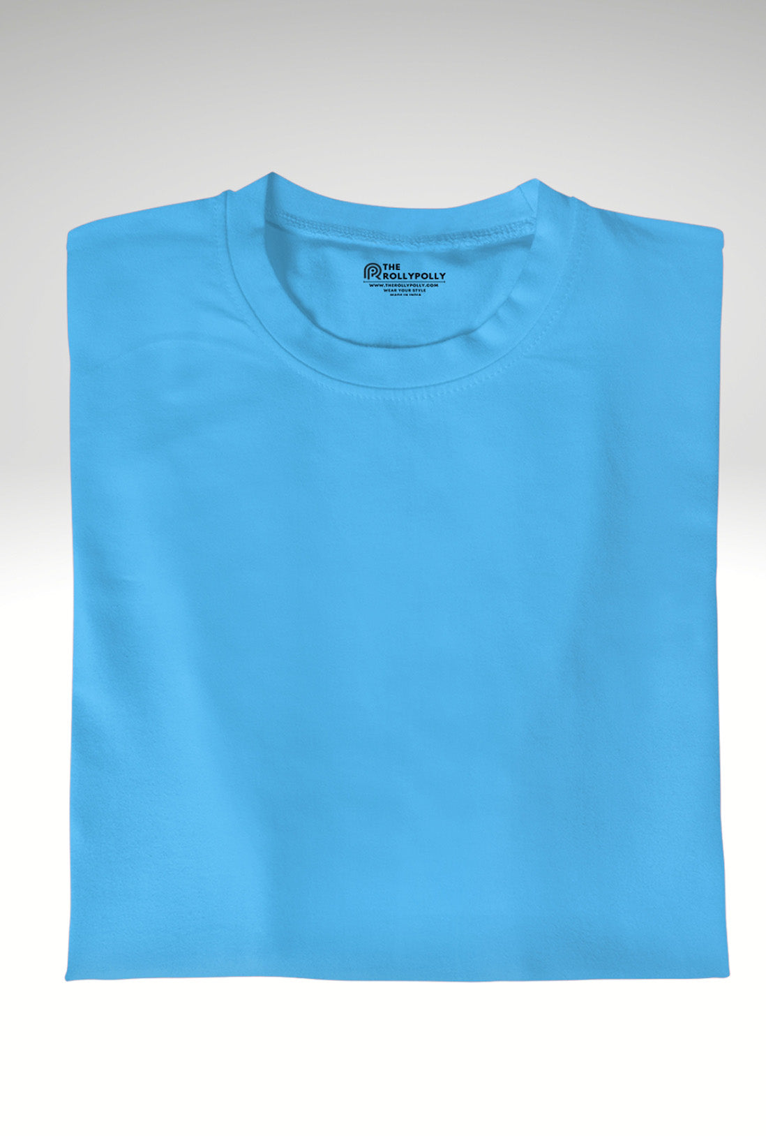 Women's Blue Cotton T-Shirt