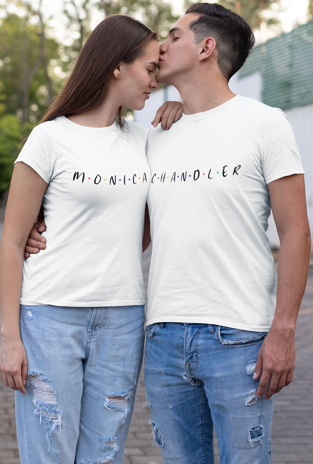 Monica & Chandler Couple's T-Shirt