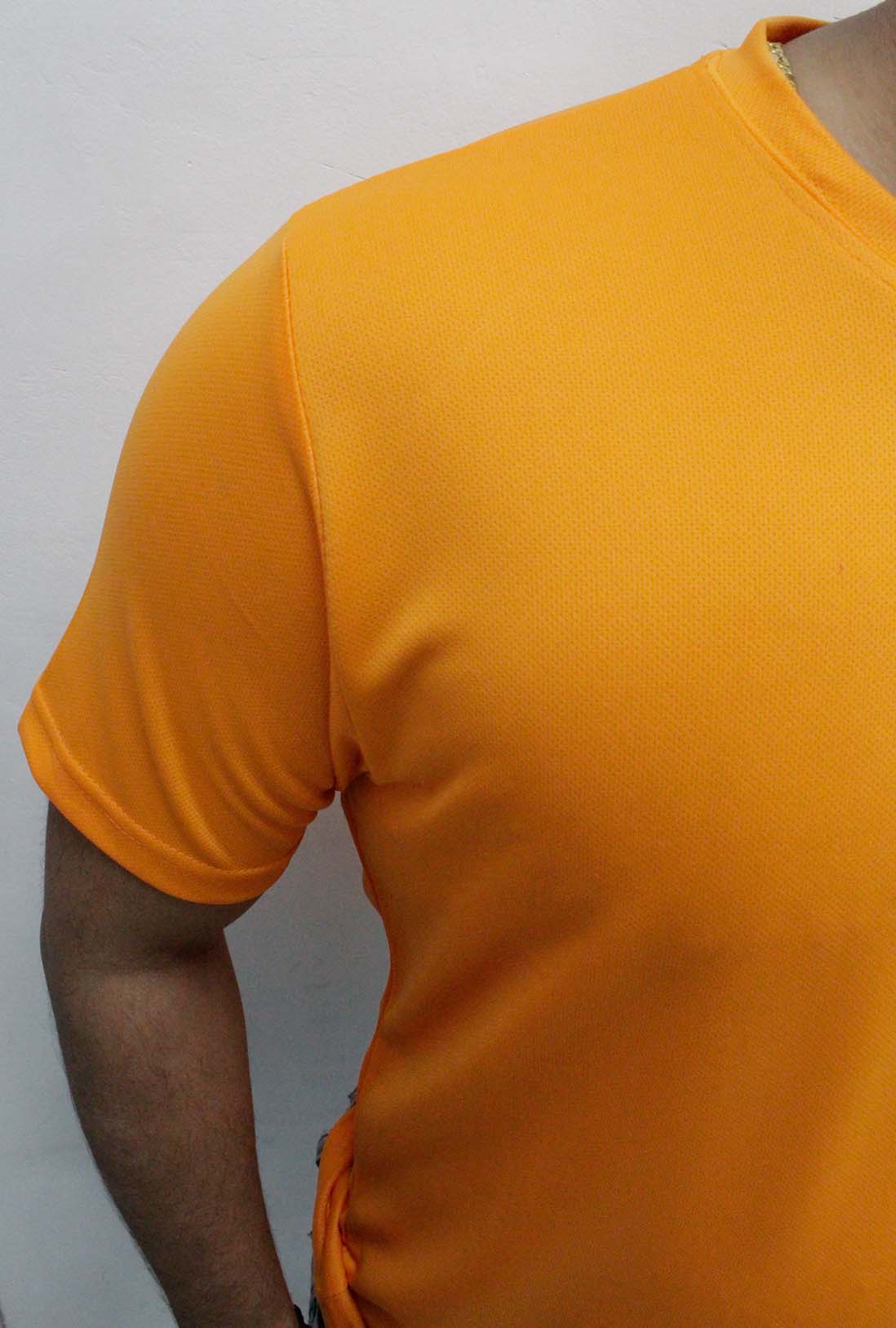 Men's Orange Active Wear T-Shirt