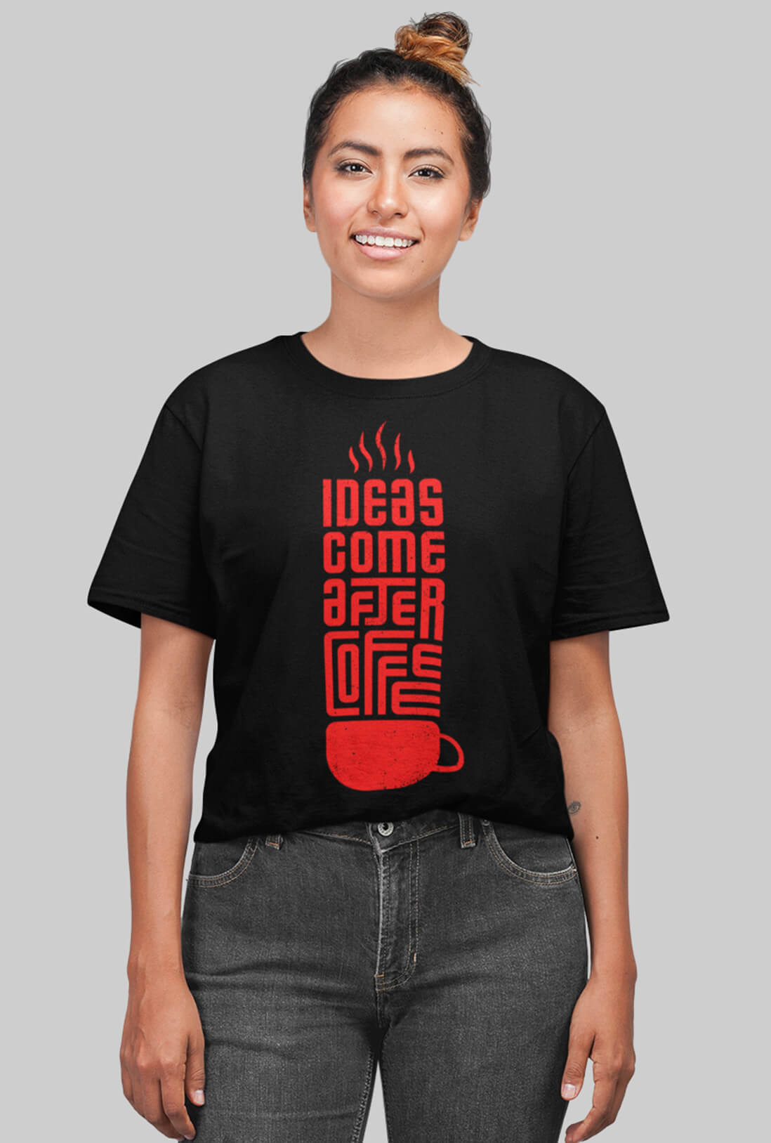 Idea Come After Coffee Women's Oversized T-Shirt