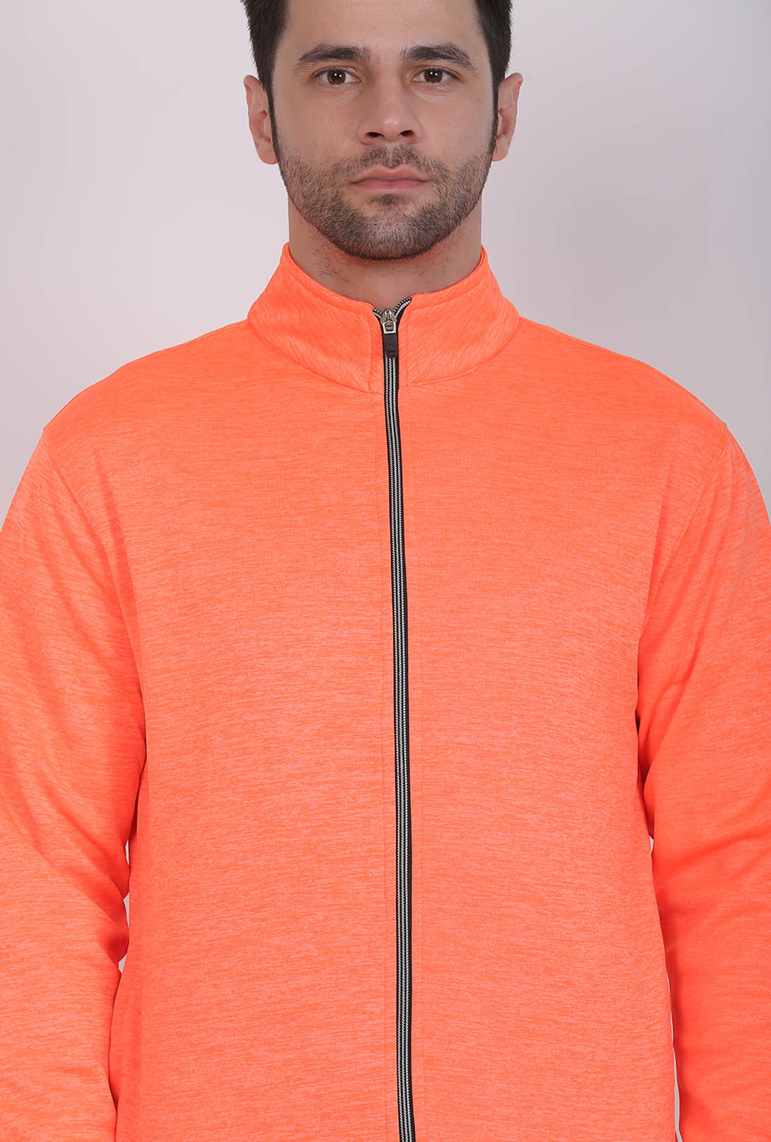 Sports Wear Men's Orange Zipper
