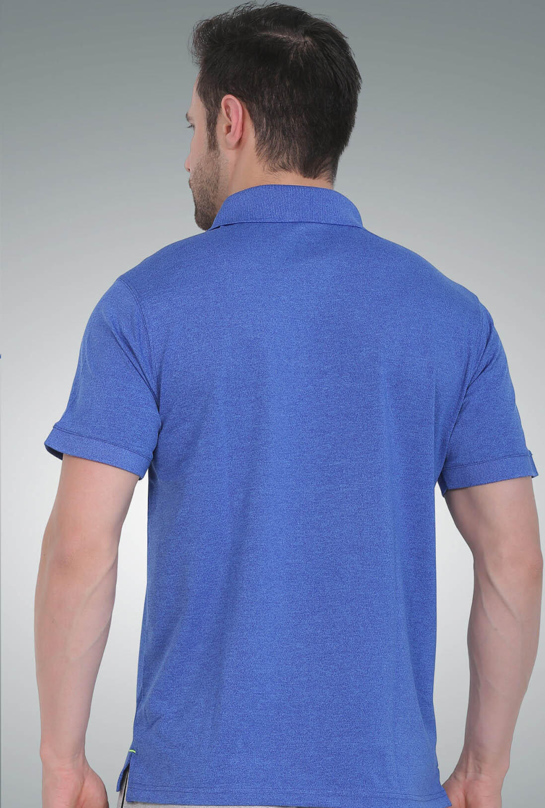 Men's Blue Melange T-Shirt