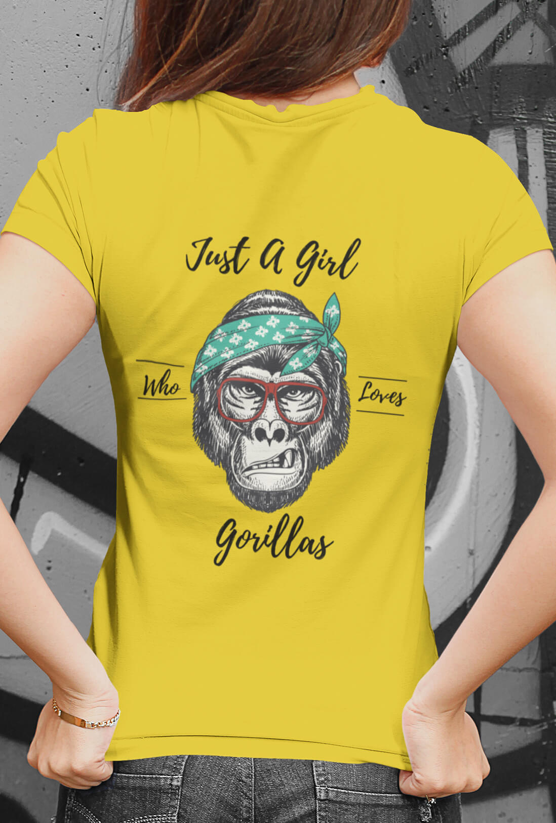 Just a Girl Women's Back Printed T-Shirt