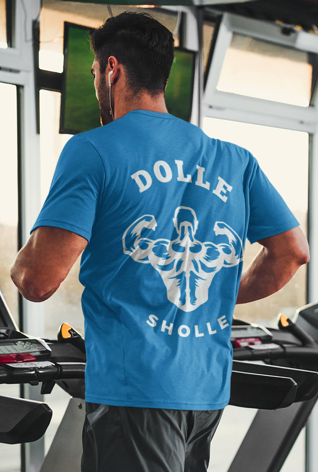 Dolle Sholle Men's Back Printed Cotton T-Shirt