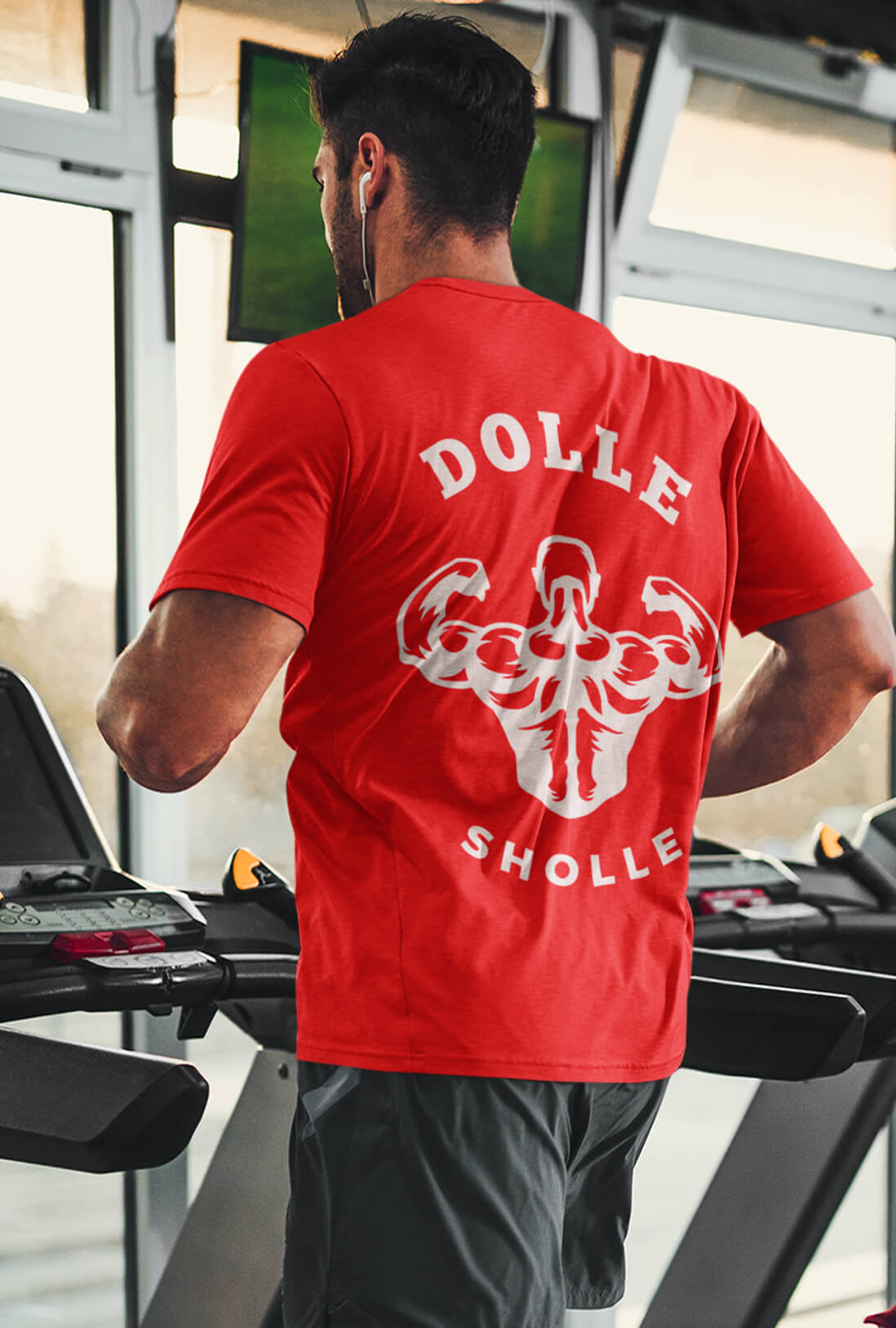 Dolle Sholle Men's Back Printed Cotton T-Shirt