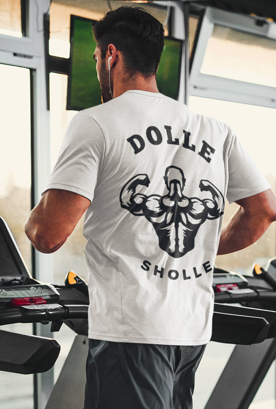 Dolle Sholle Men's Back Printed Cotton T-Shirt