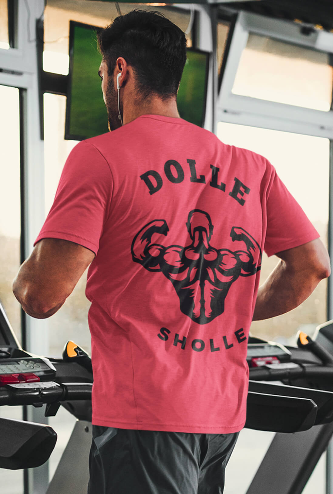 Dolle Sholle Men's Back Printed Cotton T-Shirt