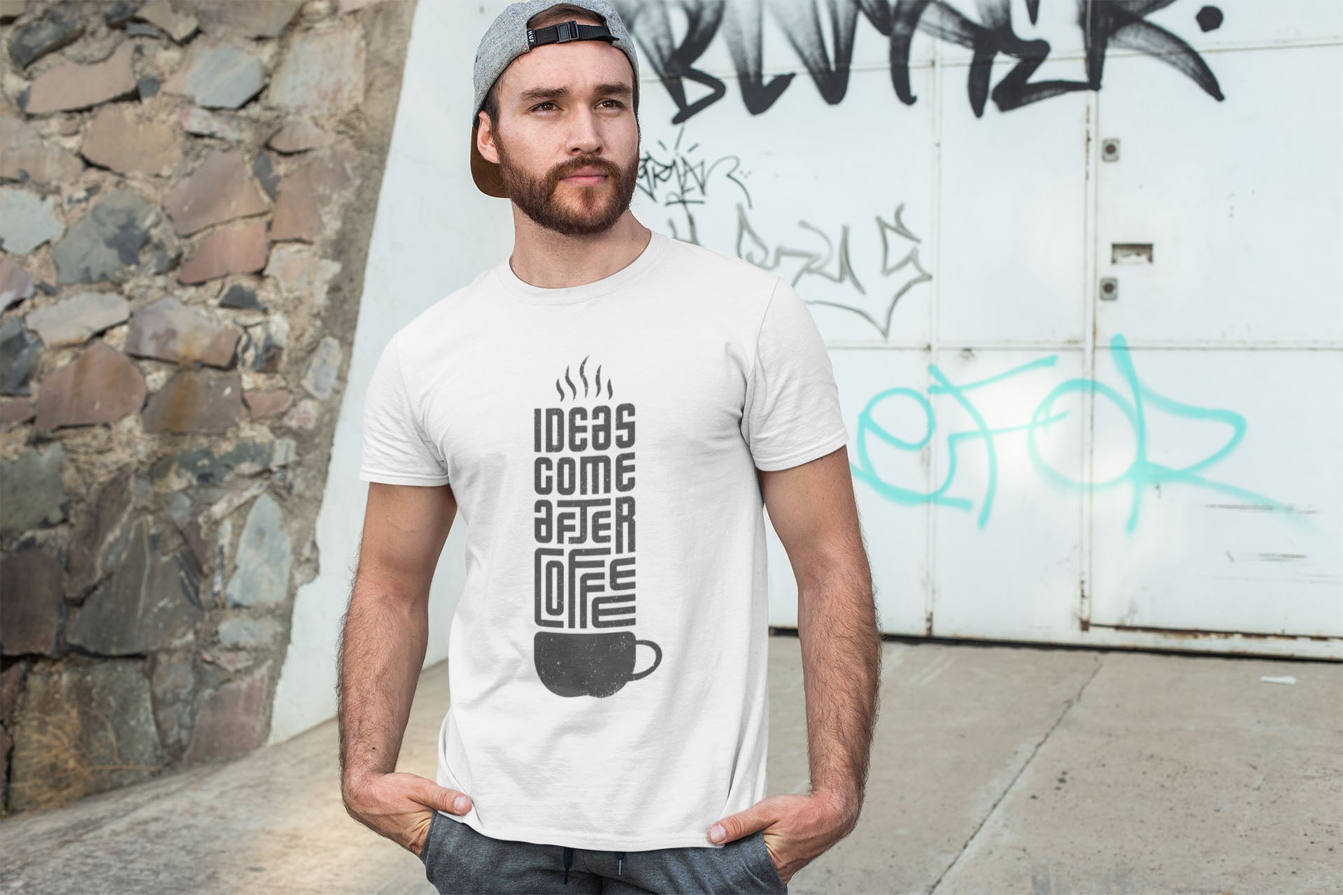 Ideas Come After Men's Cotton T-Shirt