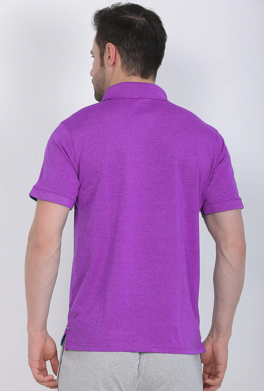 Men's Voilet Melange T-Shirt