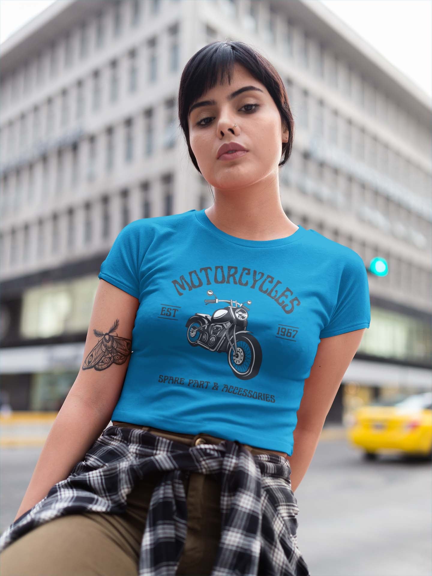 Motorcycles  Women's Cotton T-Shirts