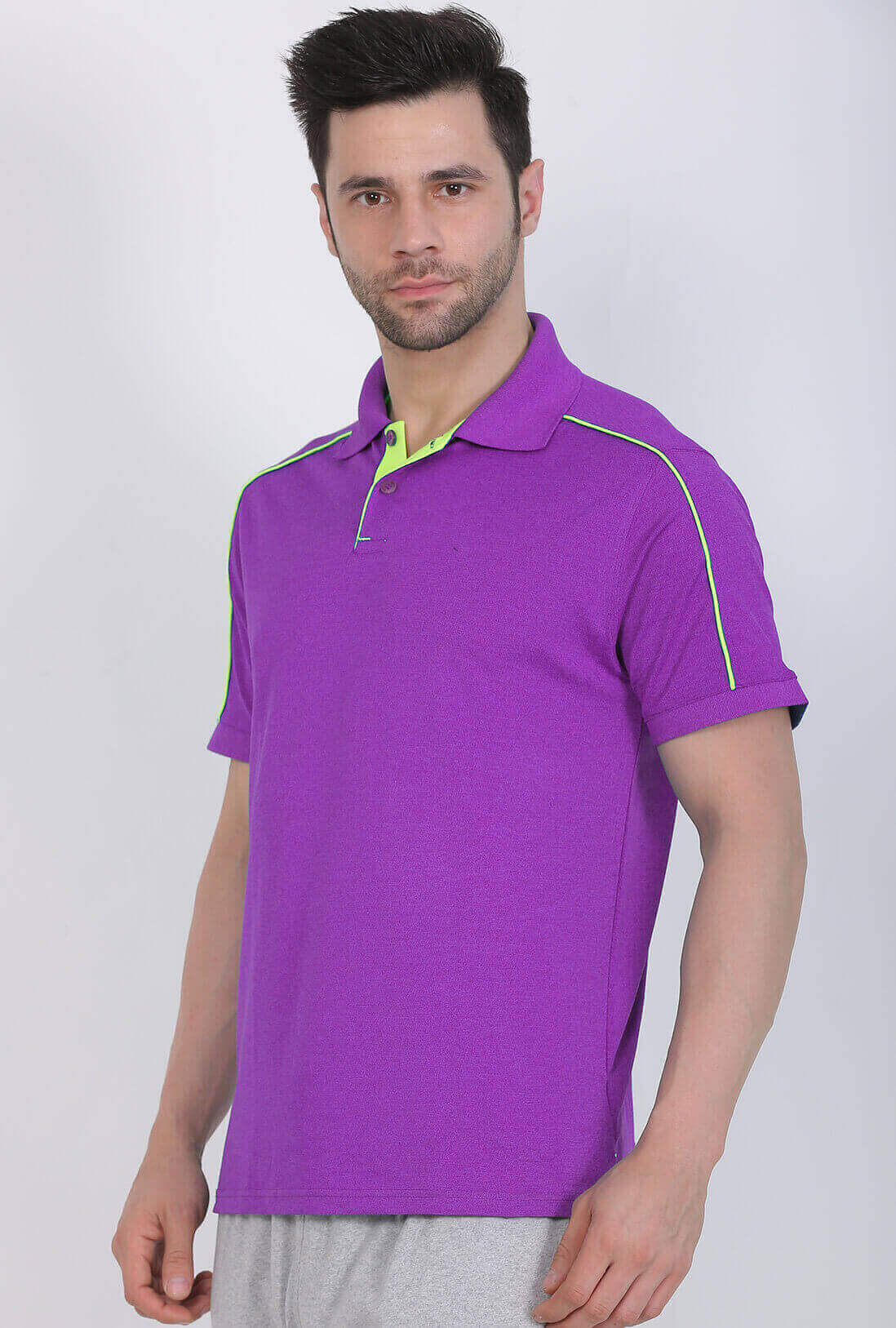 Men's Voilet Melange T-Shirt