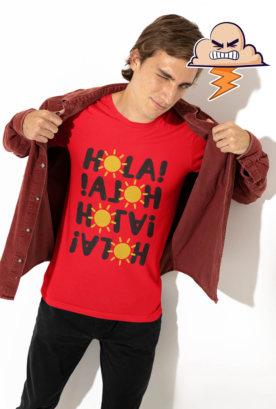 Hola Men's Printed T-Shirt
