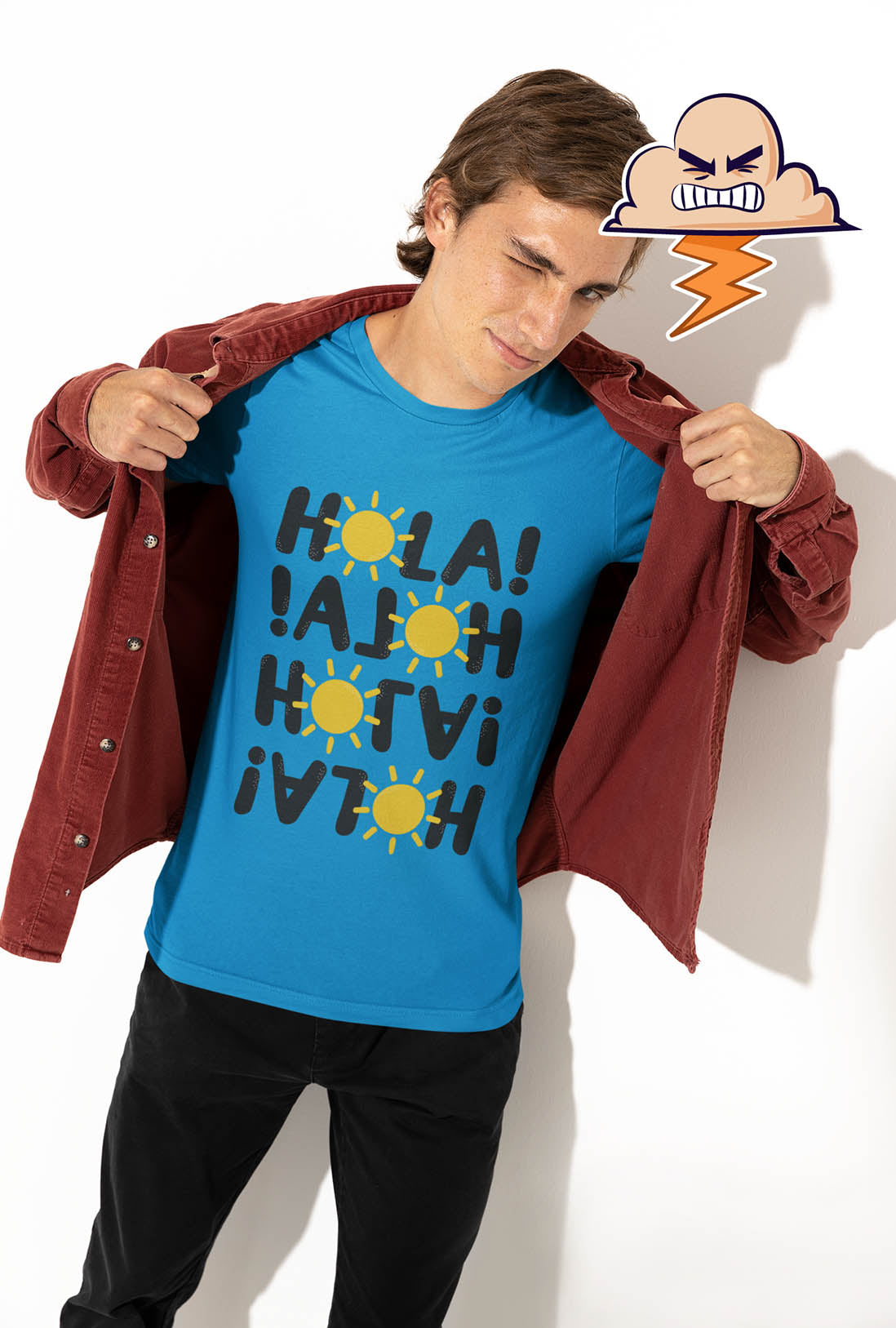 Hola Men's Printed T-Shirt