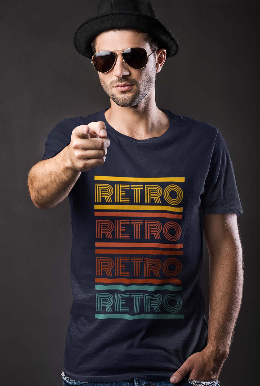 Retro Men's Cotton T-Shirt