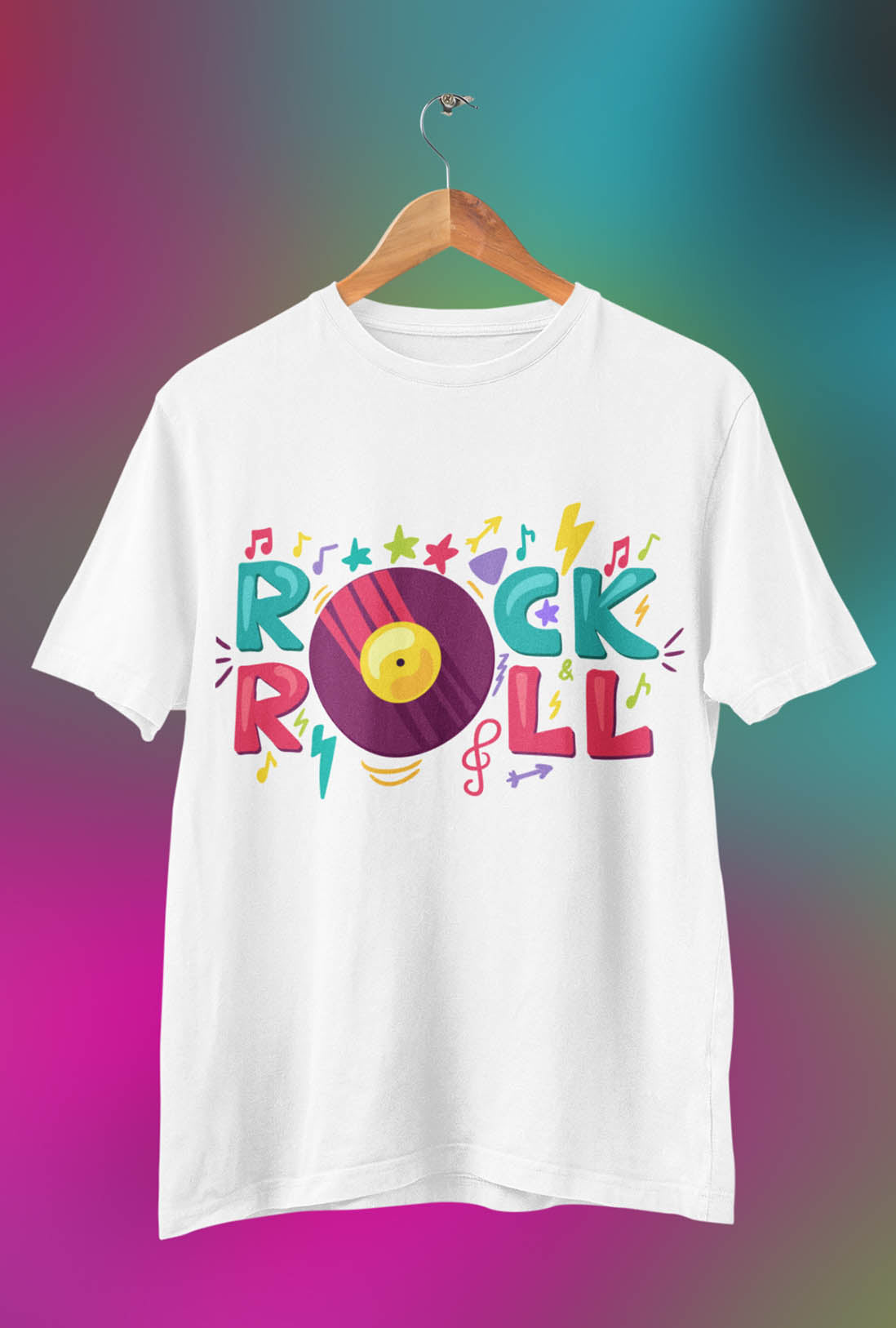 Rock Roll Women's Cotton T-Shirt