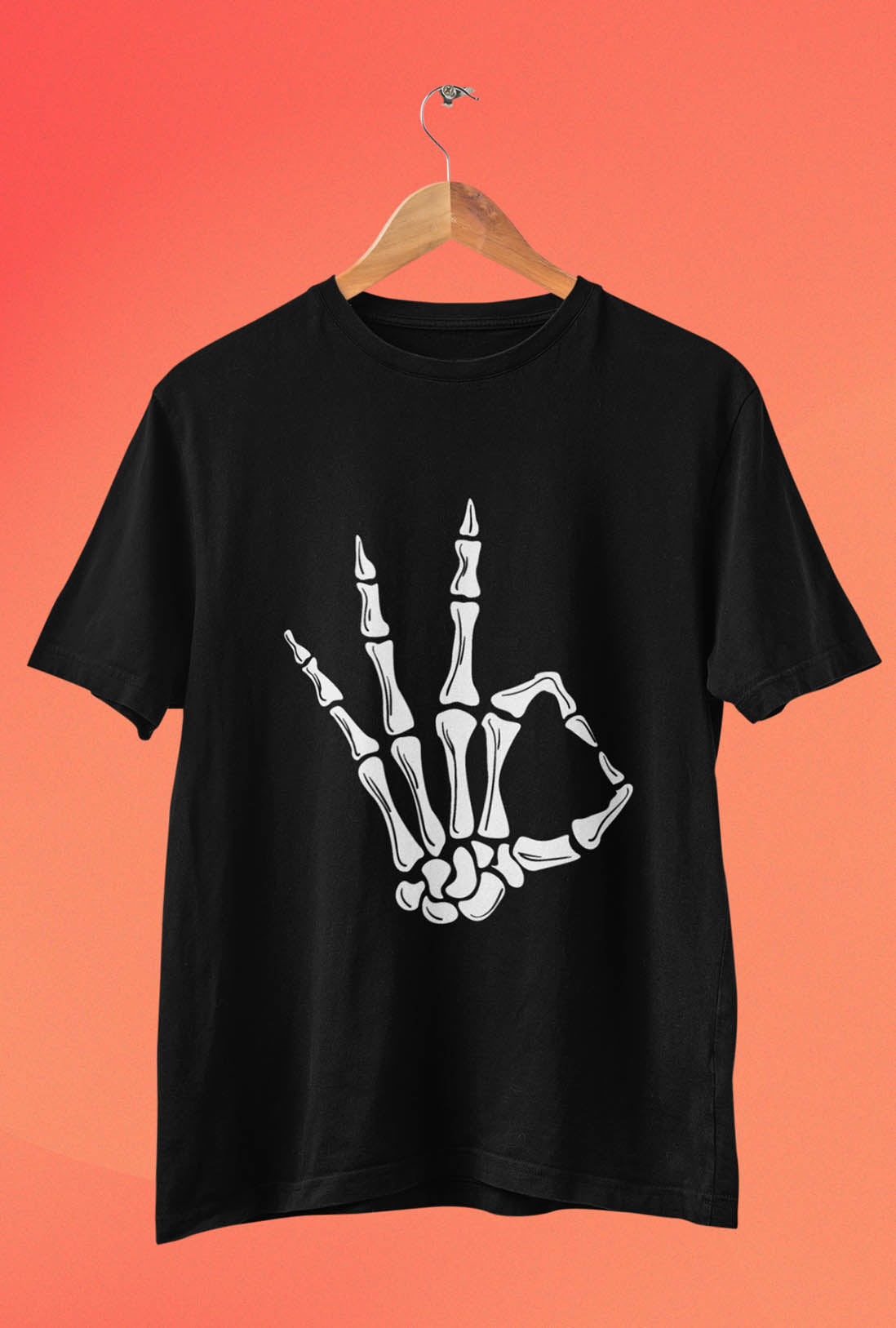 Skeleton Hand Men's Cotton T-Shirt