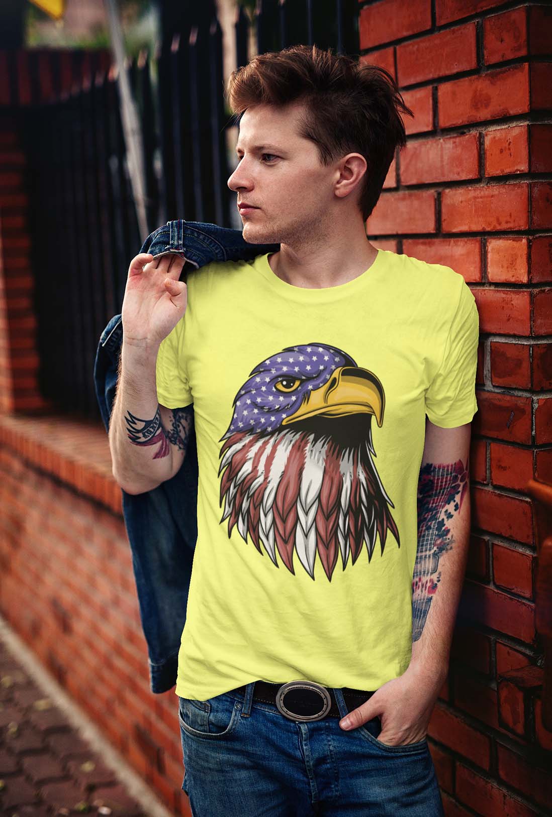 Eagle Men's Cotton T-Shirt