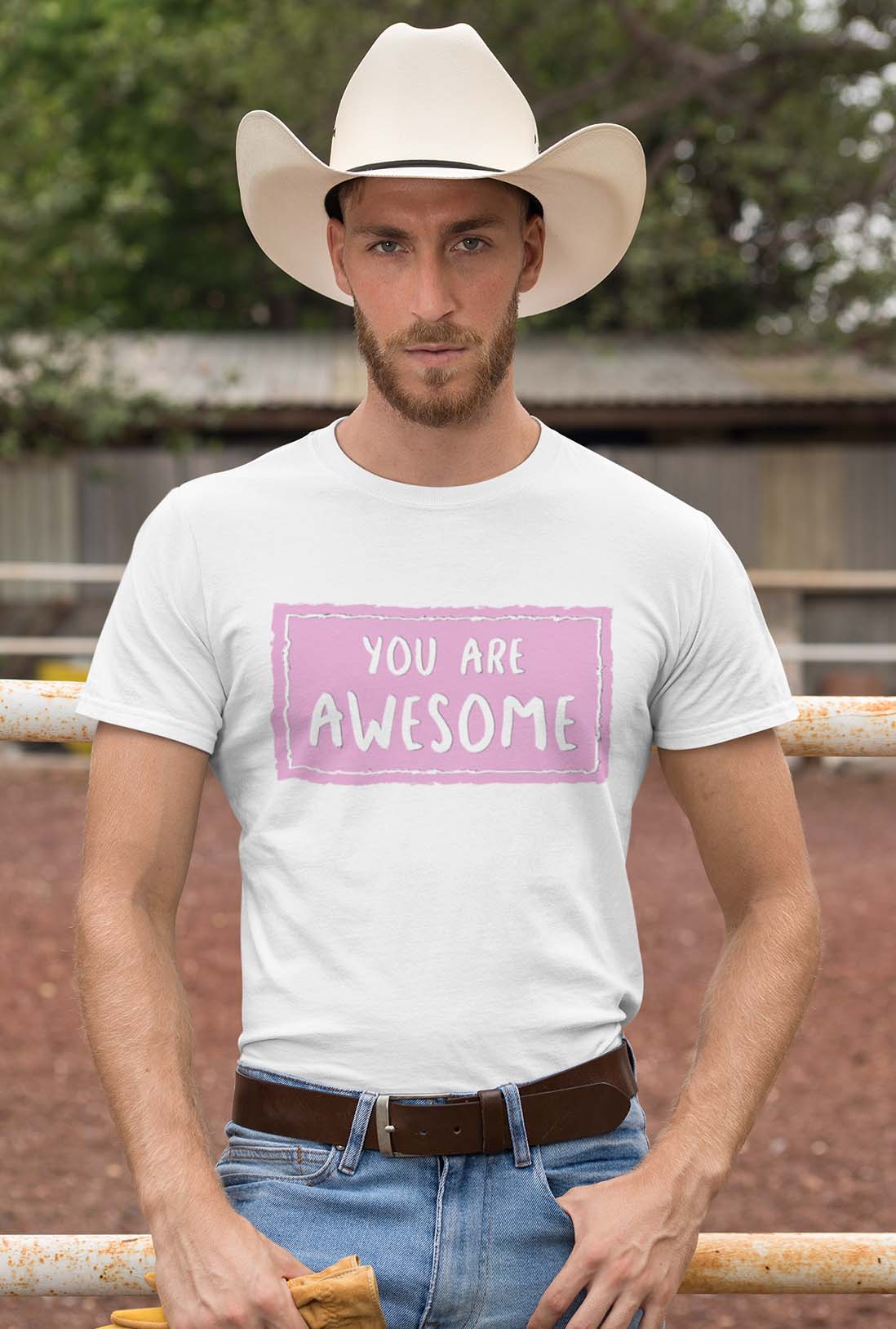 You Are Awesome Men's Cotton T-Shirt