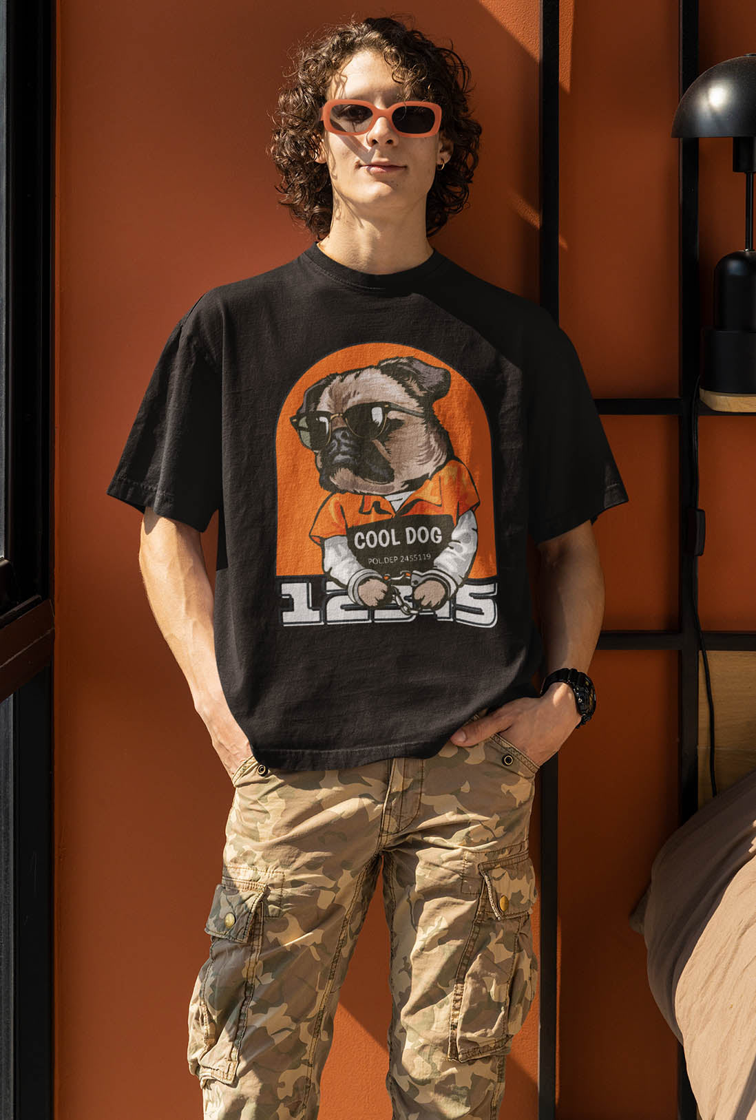 Cool Dog Men's Oversized T-Shirt