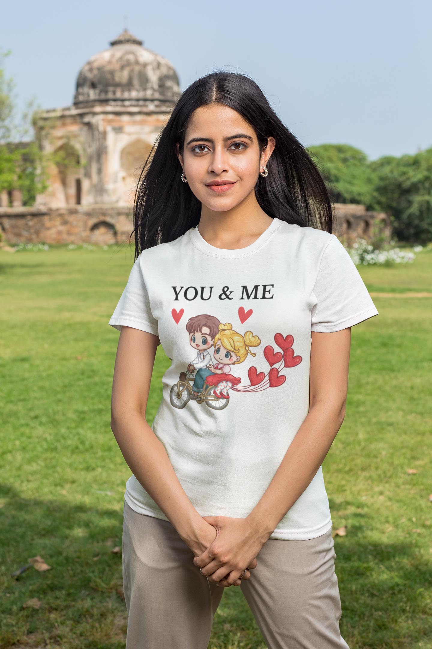 You And Me Women's Cotton T-Shirt