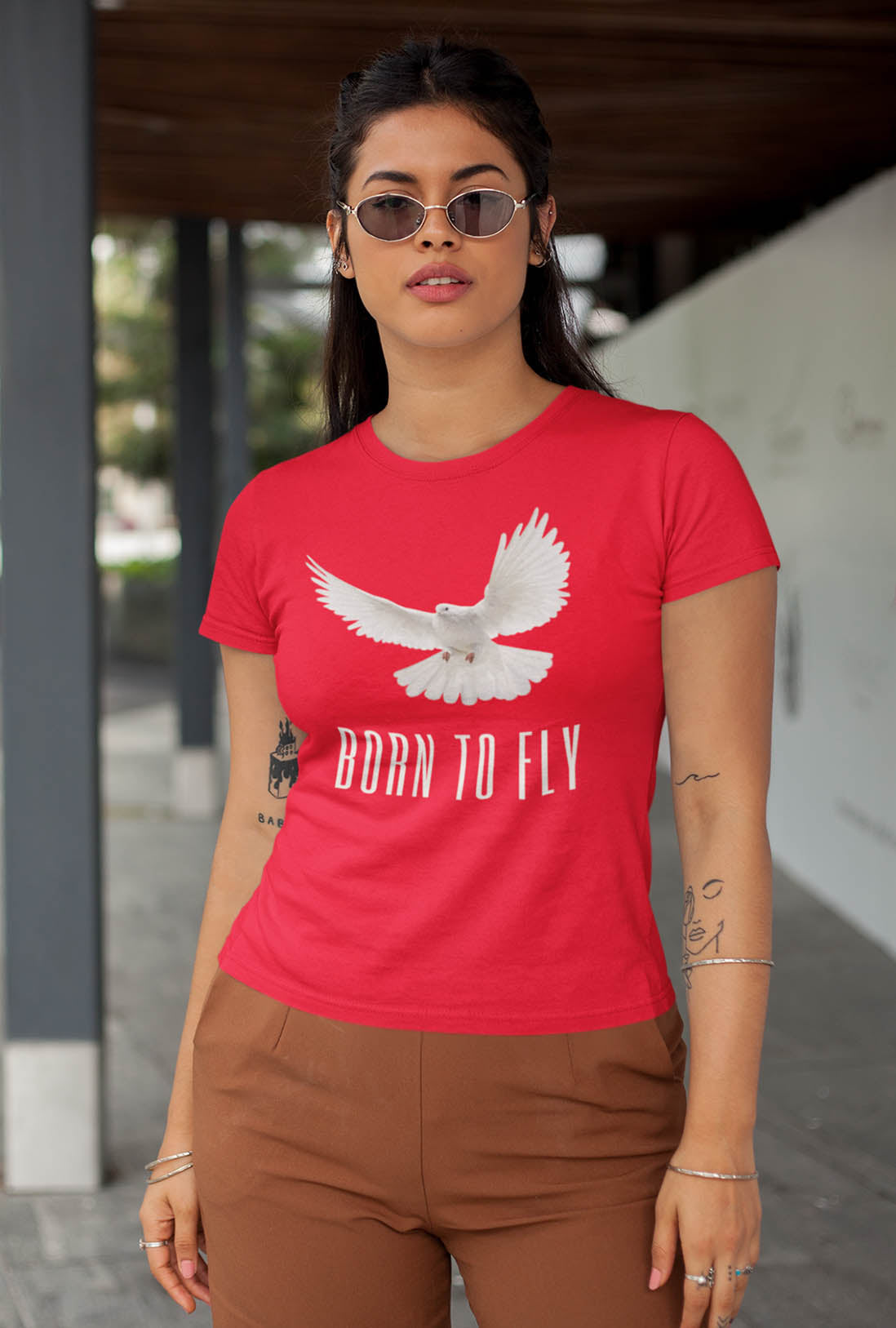 Born To Fly Women's Cotton T-Shirt