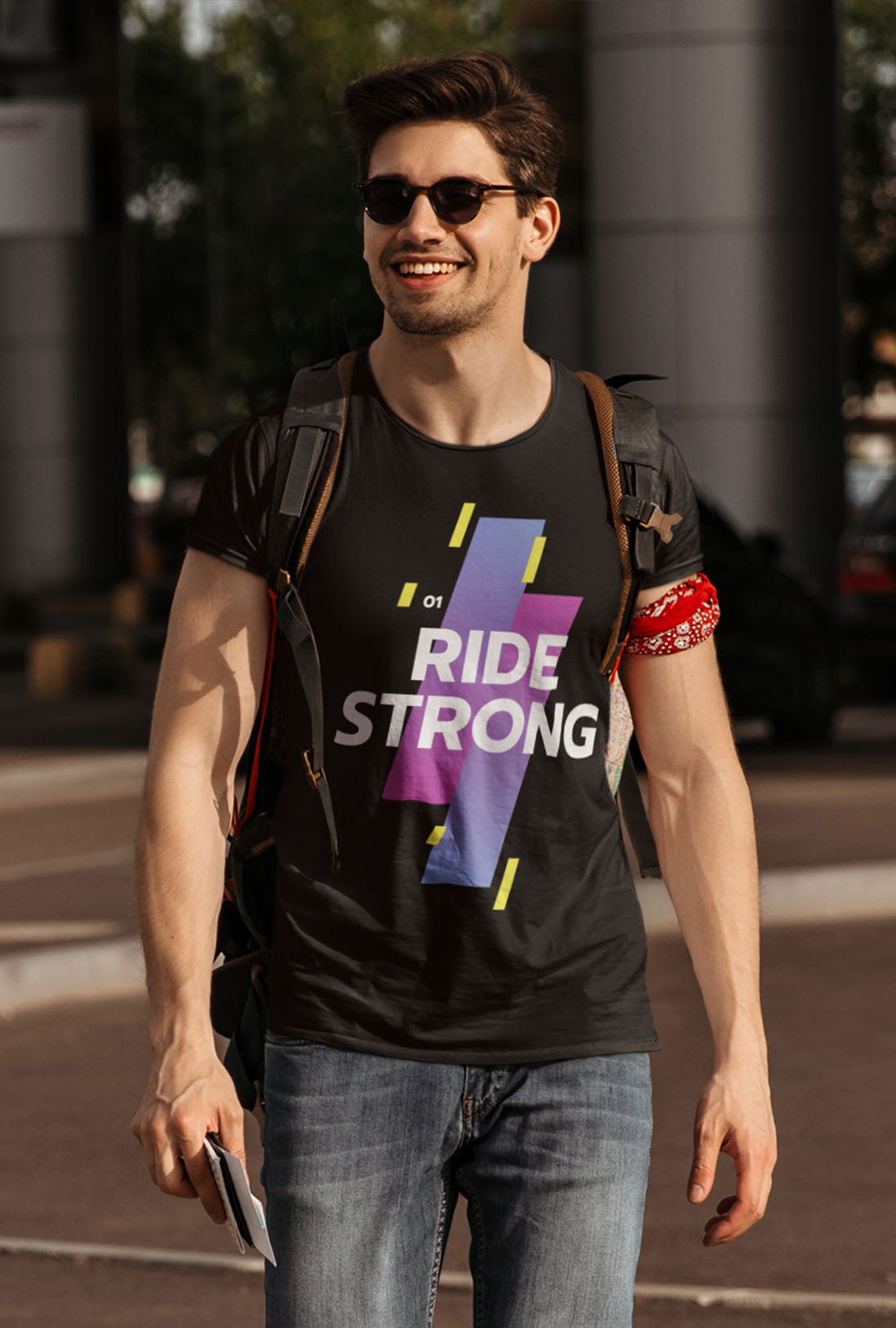 Ride Strong Men's Cotton T-Shirt