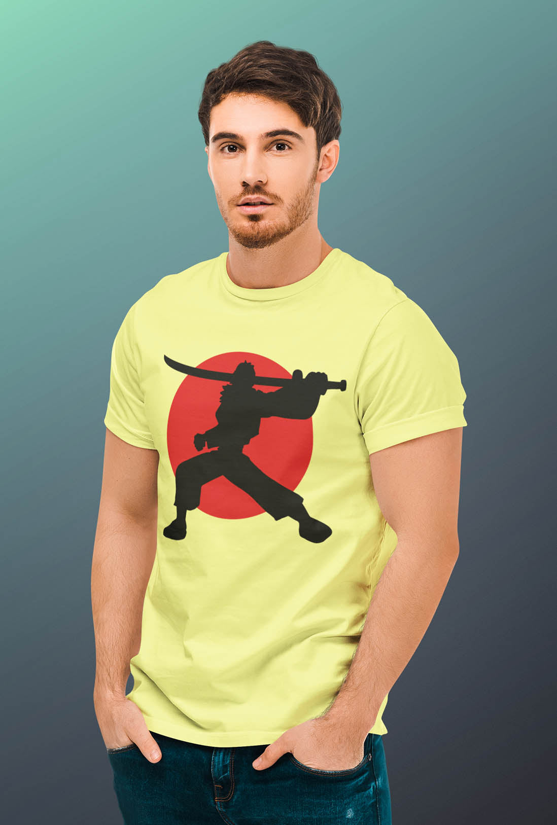 Samurai Men's Cotton T-Shirt